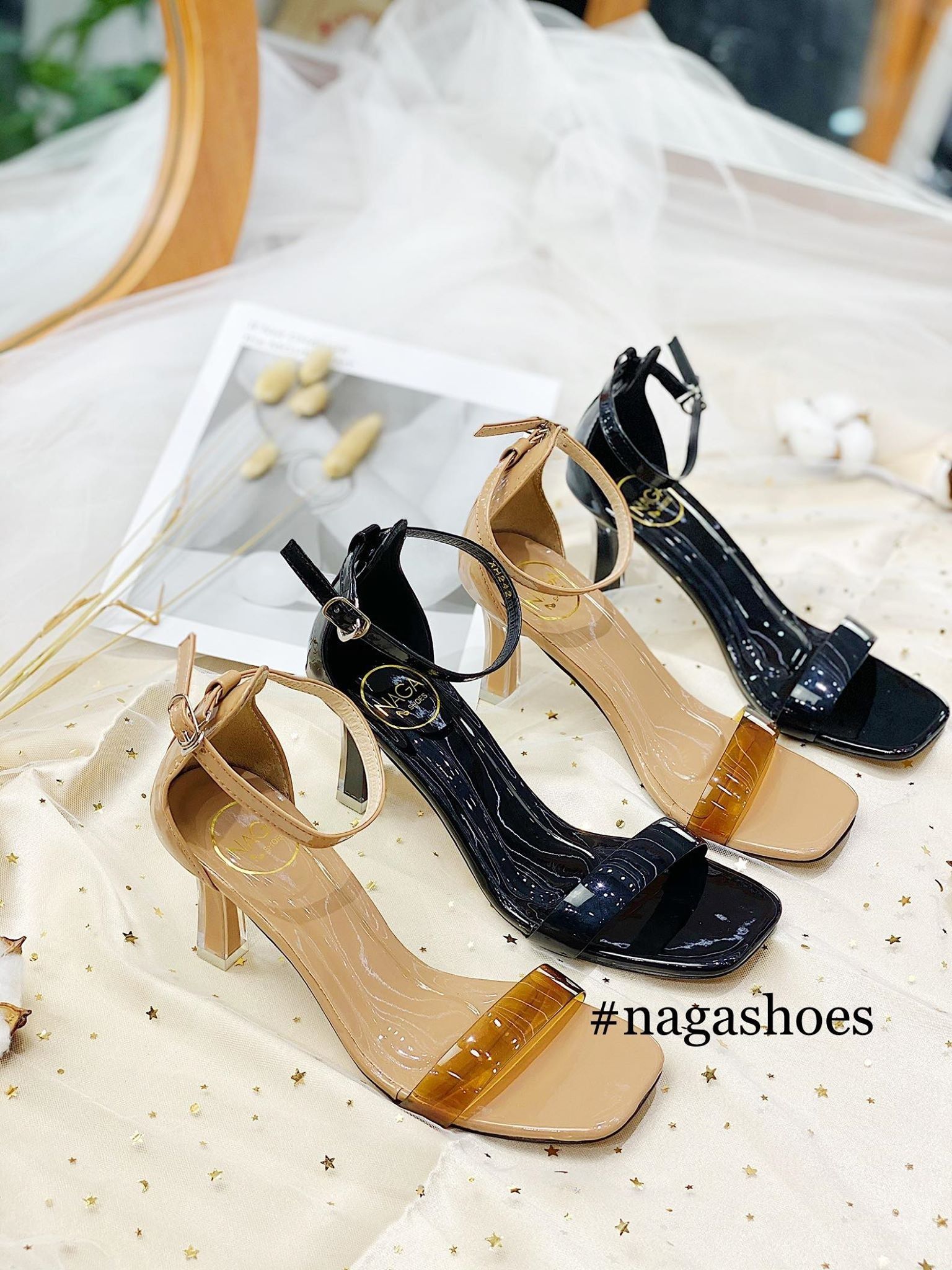 CAO GÓT QUAI NGANG PHỐI GÓT MÀU 7P NAC146