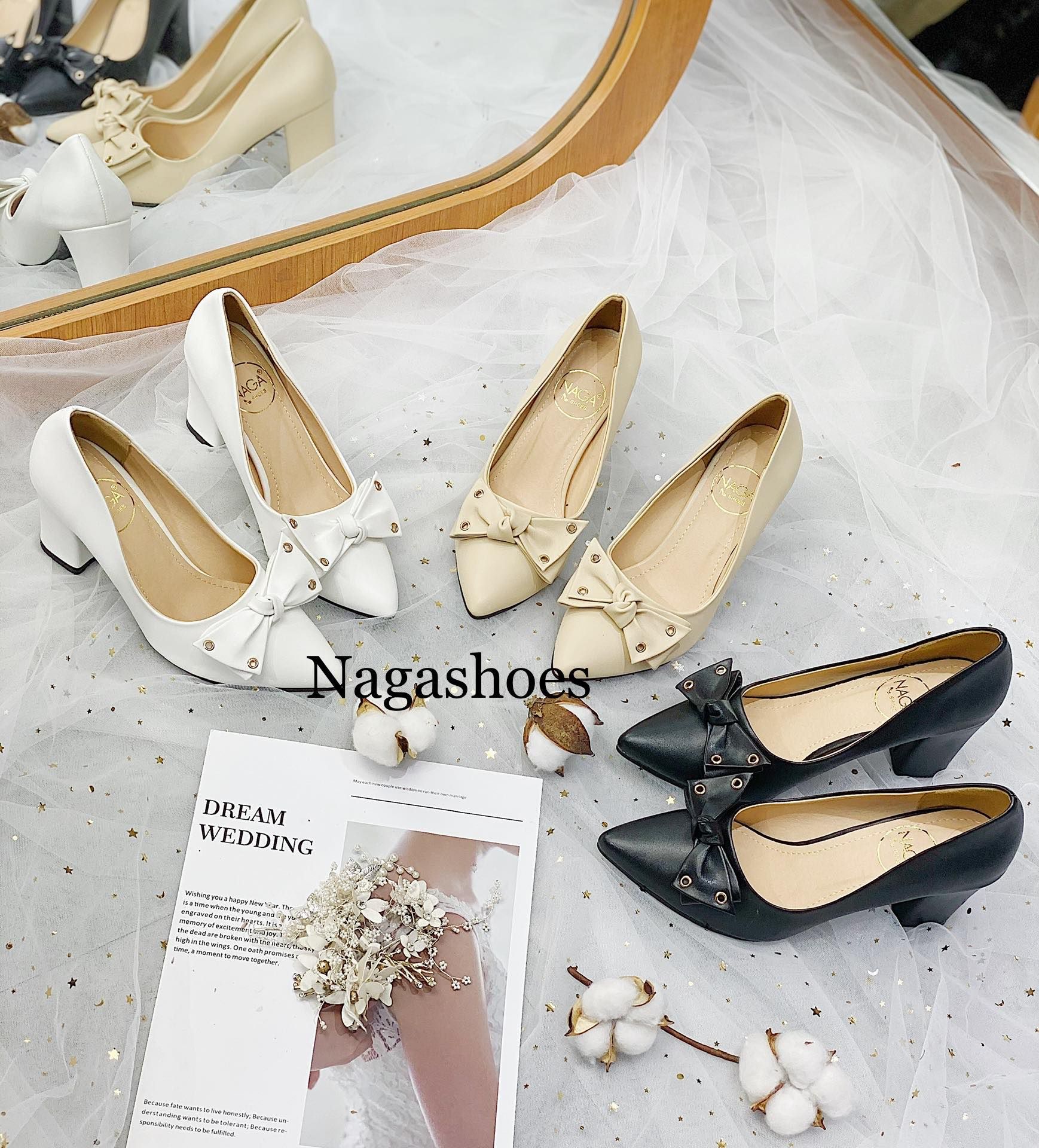 CAO GÓT MŨI NHỌN PHỐI NƠ ĐÍNH KHOEN 8P NAC147