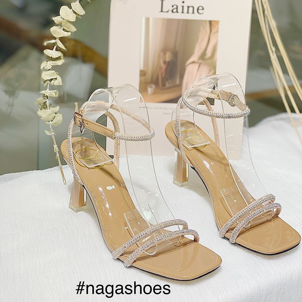 Cao Gót 2 Dây Quai Đính Hạt Nac155