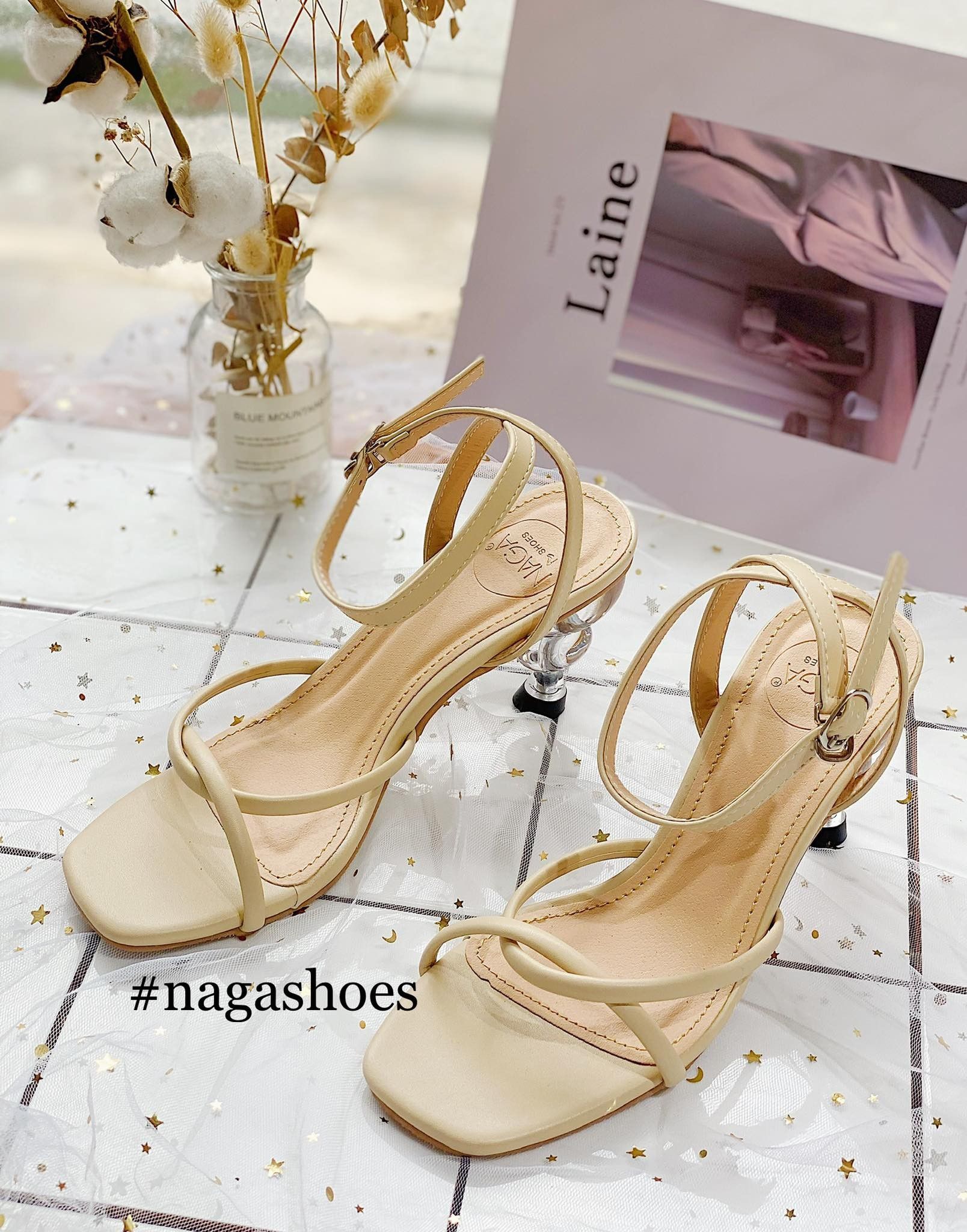 GIÀY CAO GÓT ĐẾ XOẮN 7P NAC174