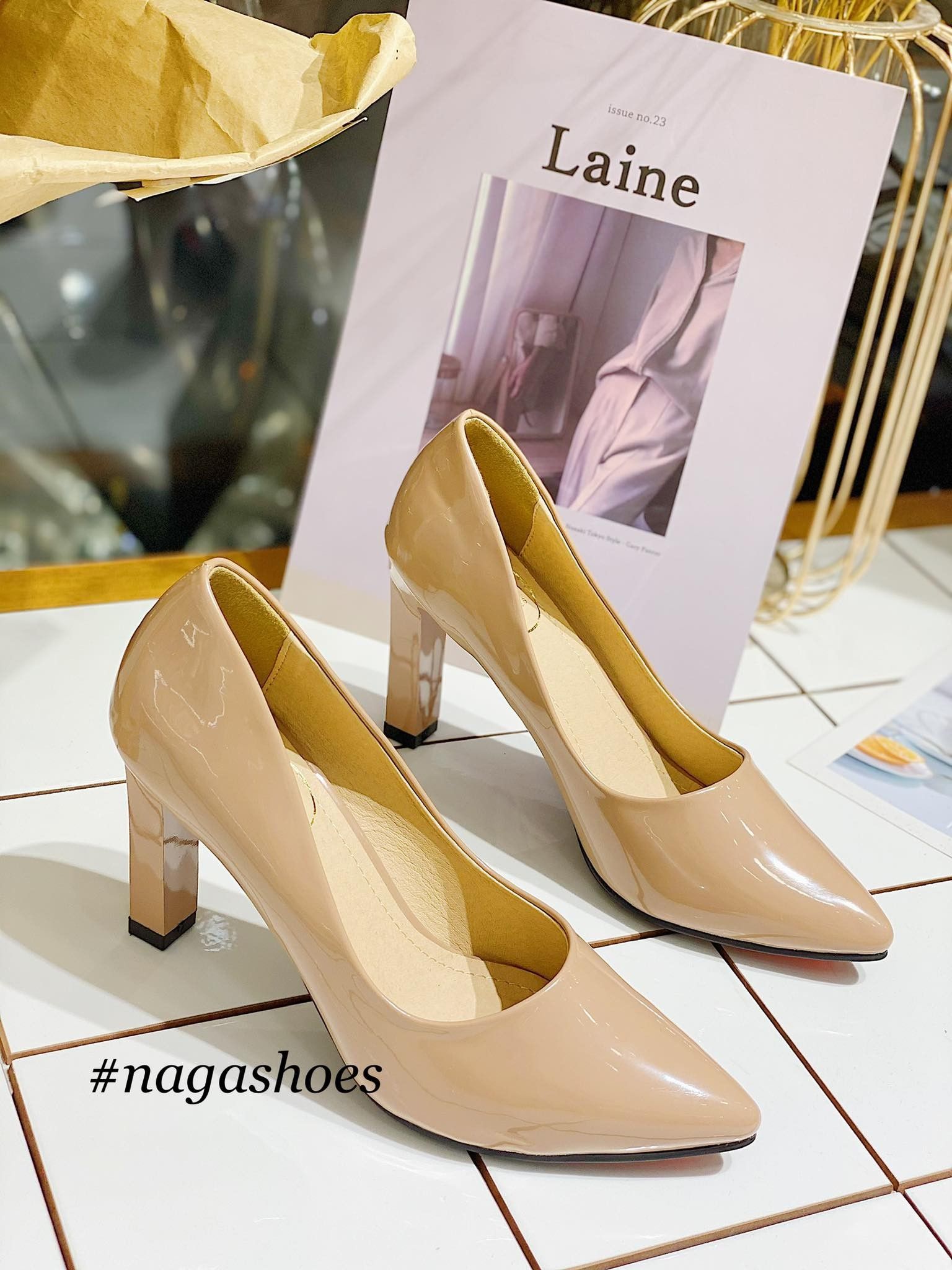 GIÀY CAO GÓT MŨI NHỌN CLASSIC 9P NAC176