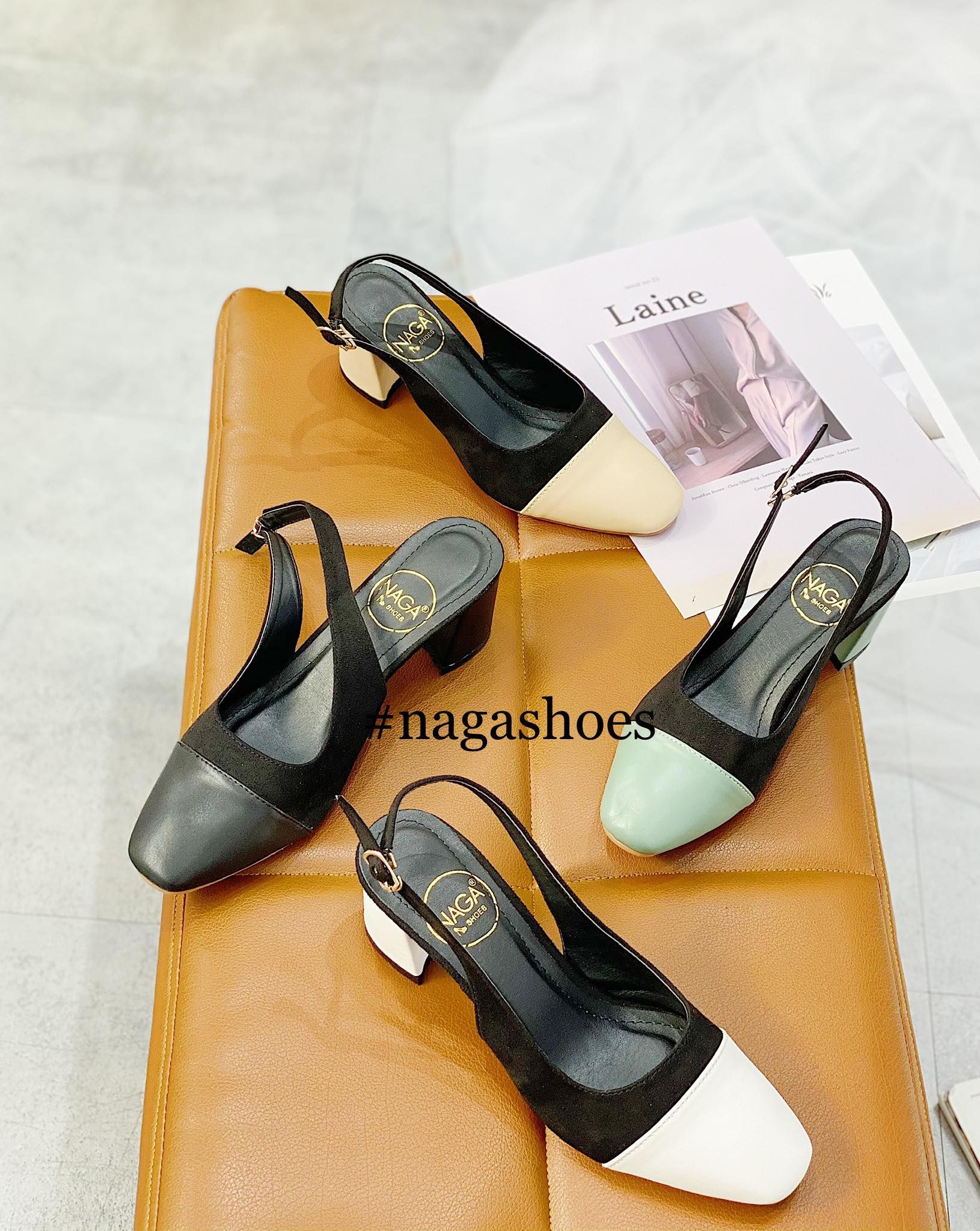 CAO GÓT MŨI TRÒN PHỐI MÀU 5P NAC182