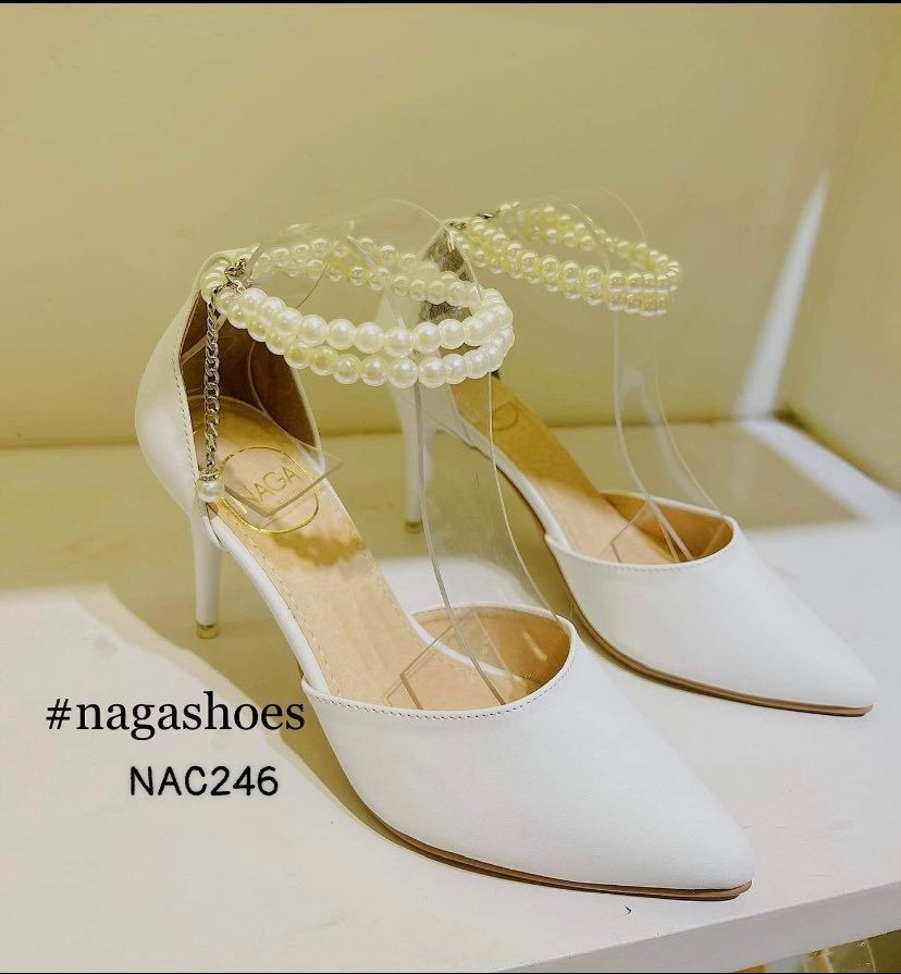  CAO GÓT NAGASHOES MŨI NHỌN QUAI NGỌC TRAI 8P NAC246 