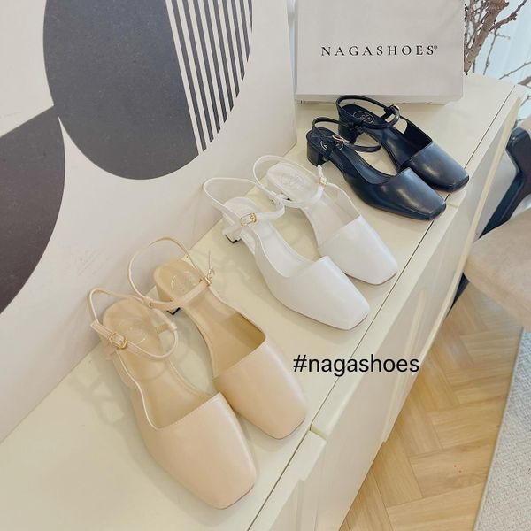  CAO GÓT NAGASHOES BÍT MŨI DA TRƠN BASIC 3P NAC285 