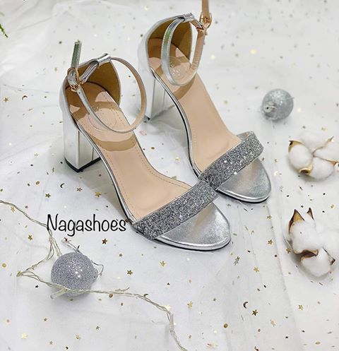 Giày Cao Gót Kim Tuyến Cao 7 Phân NAC34