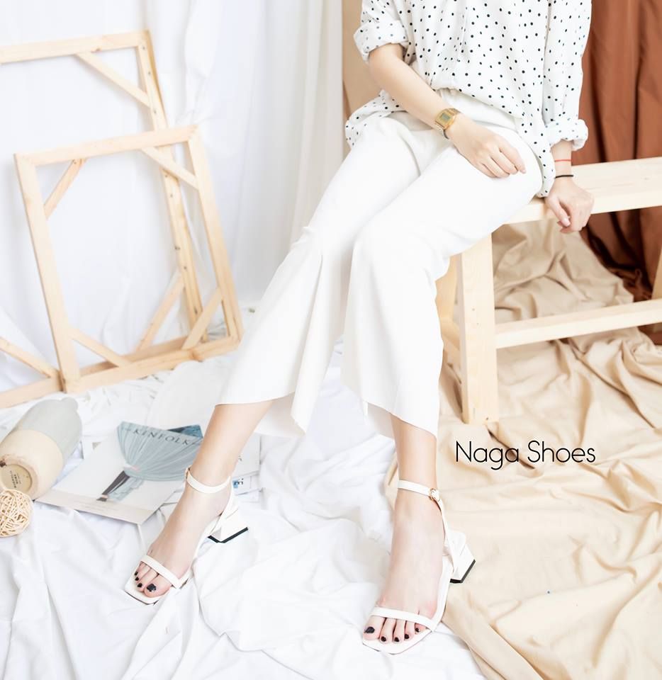 Giày Cao Gót Quai Ngang Mảnh 5P NAC88
