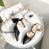  Giày Cao Gót Nagashoes Mũi Nhọn Hở Gót 5P NAC93 