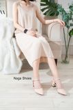  Giày Cao Gót Nagashoes Mũi Nhọn Hở Gót 5P NAC93 