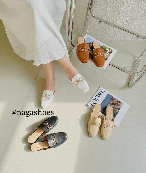  DÉP SỤC NAGASHOES KHÓA KIỂU MŨI VUÔNG NAD208 