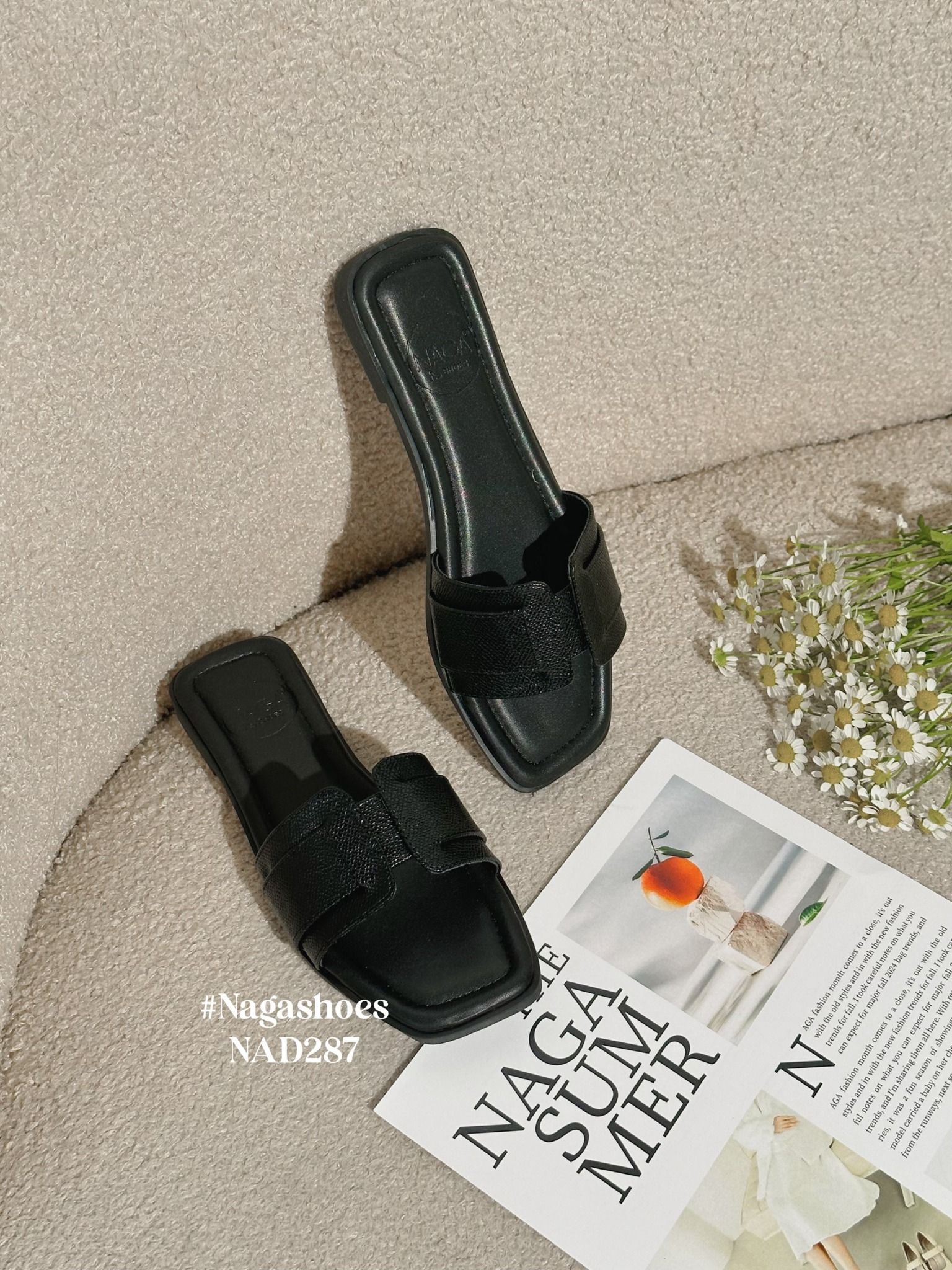  DÉP NAGASHOES ĐẾ BỆT QUAI NGANG NAD287 