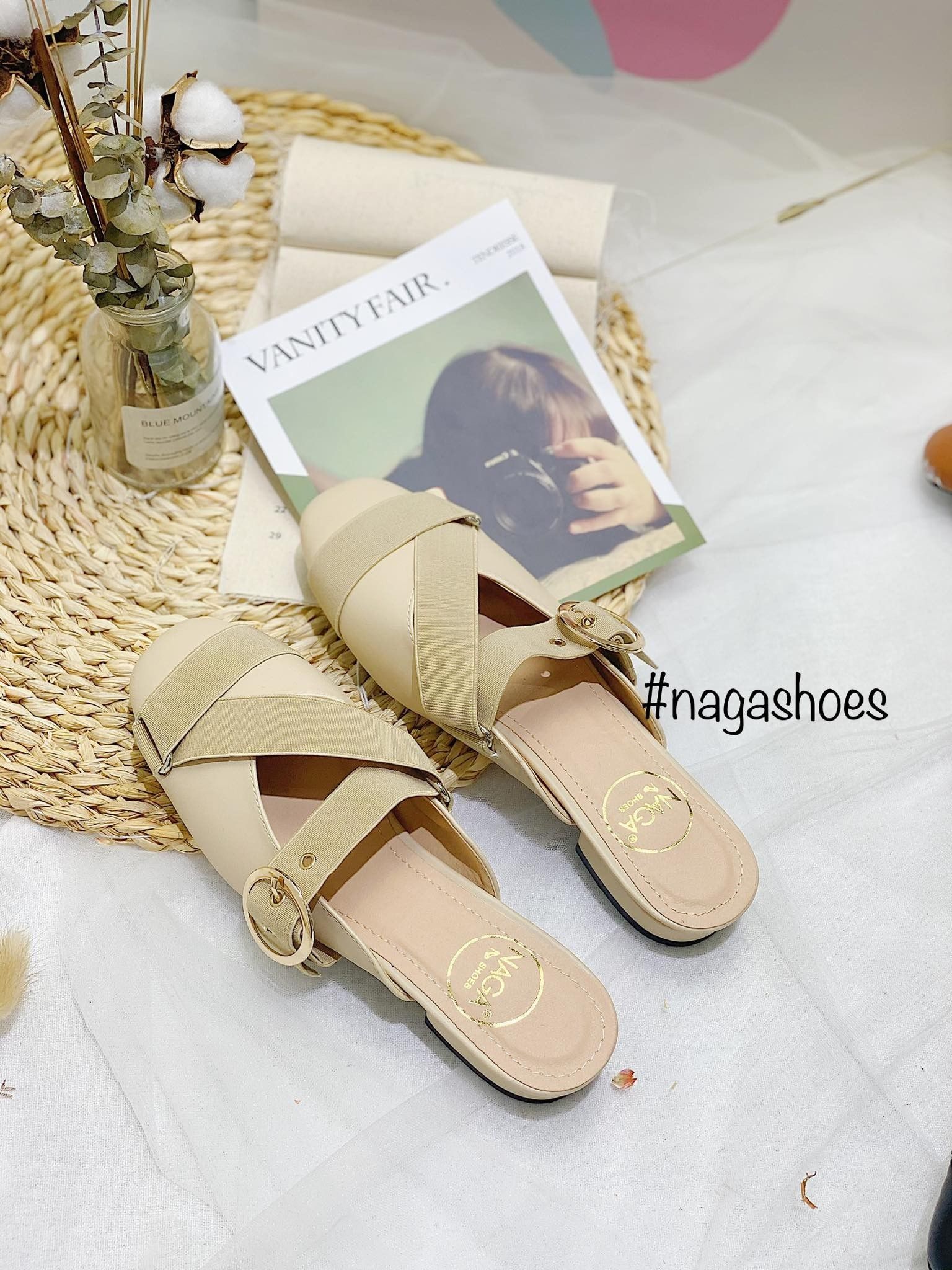 Dép Mũi Vuông Phối Dây 2P NAD94