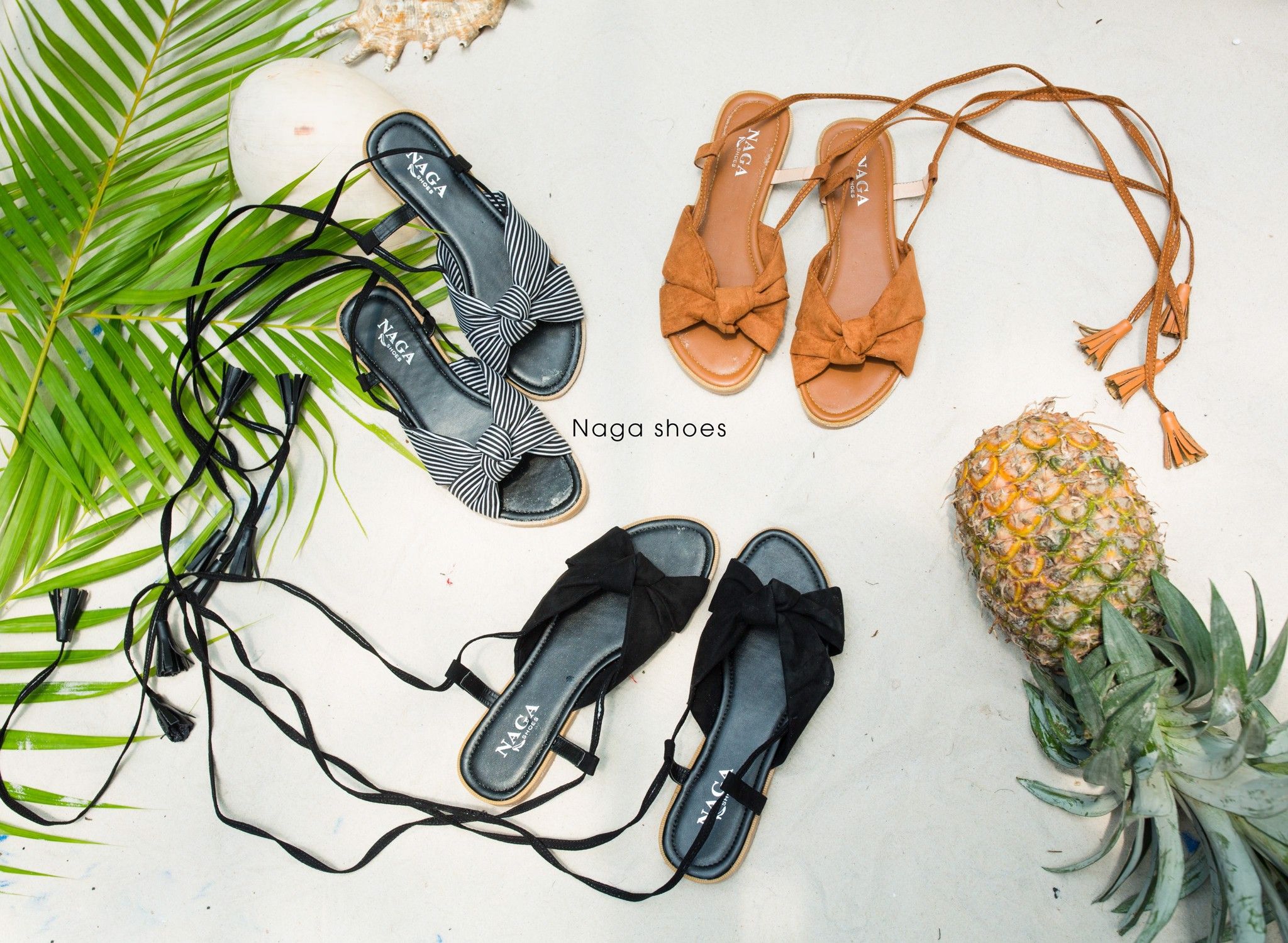 Sandal Cột Dây Quai Thắt Nút NAS107