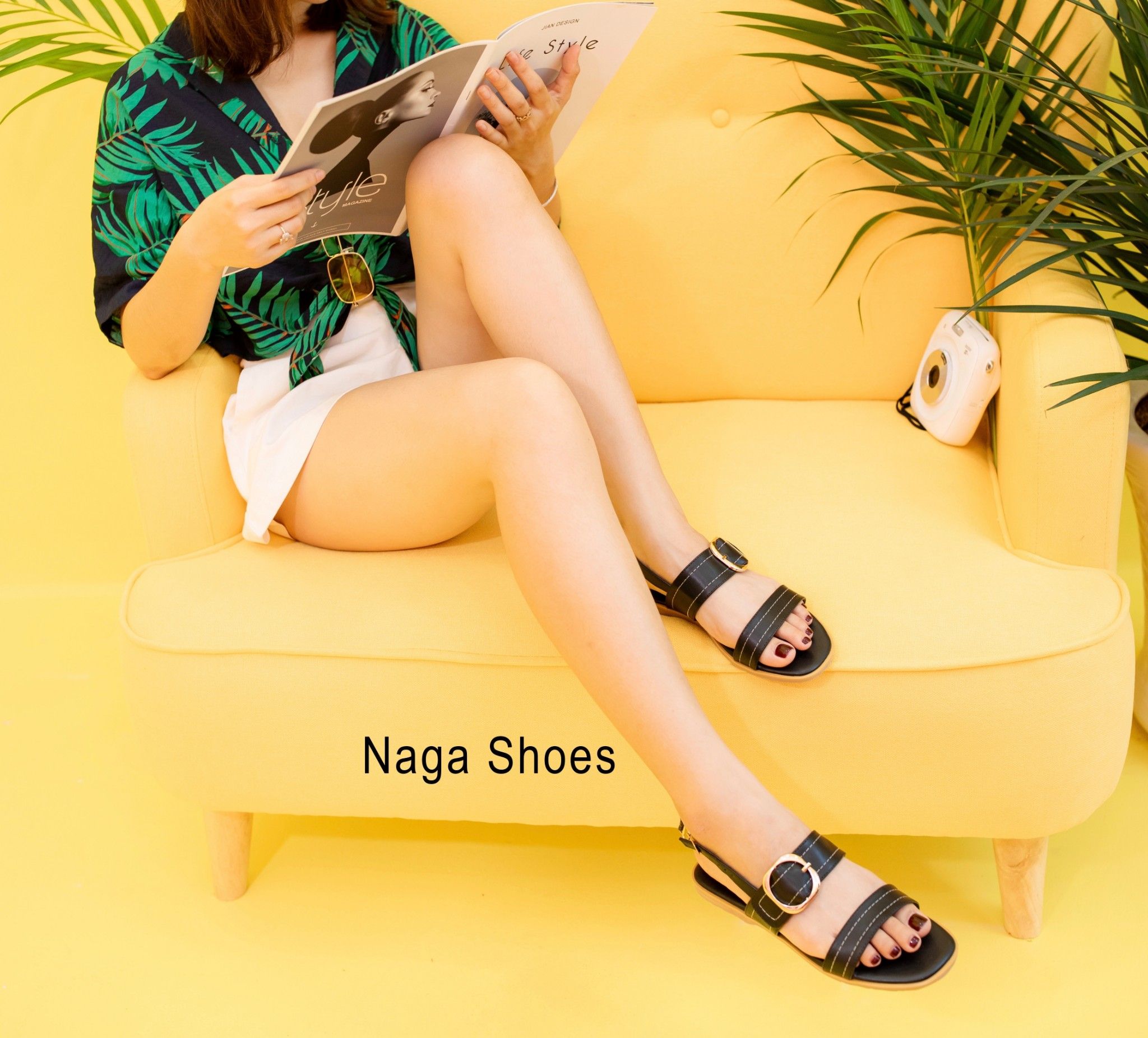 Giày Sandal 2 Quai Khóa Tròn NAS135
