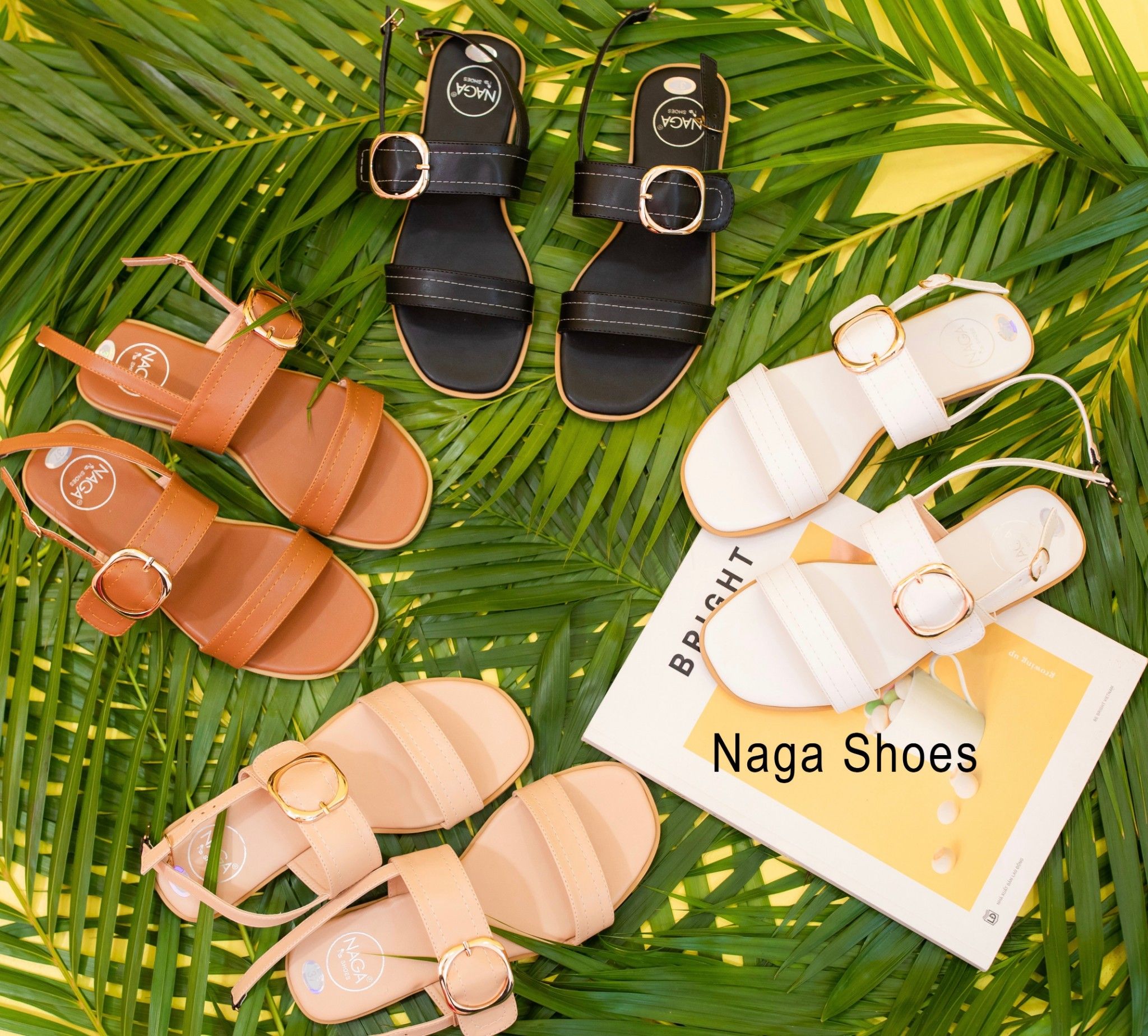 Giày Sandal 2 Quai Khóa Tròn NAS135