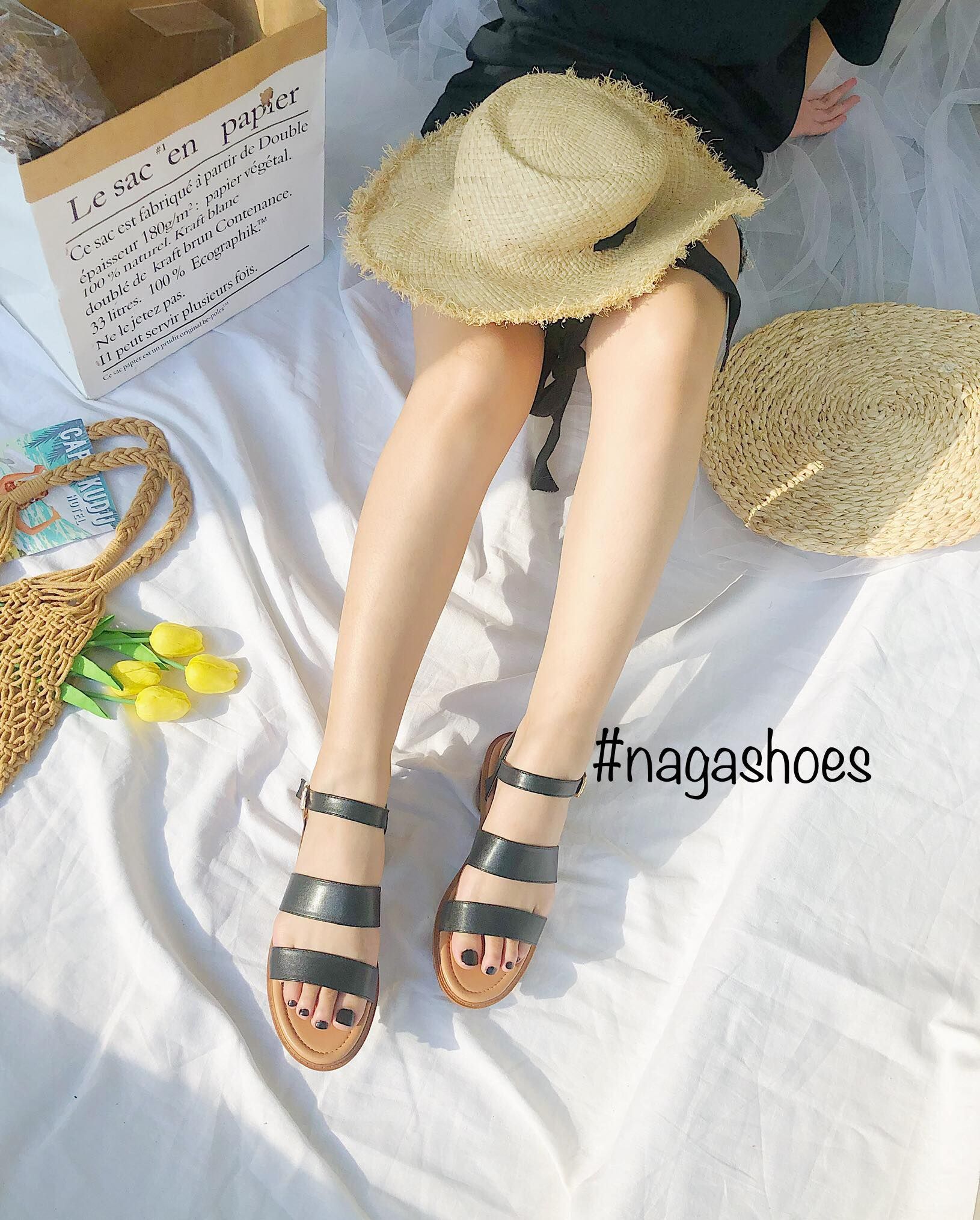 Giày Sandal 3 Quai Ngang NAS143