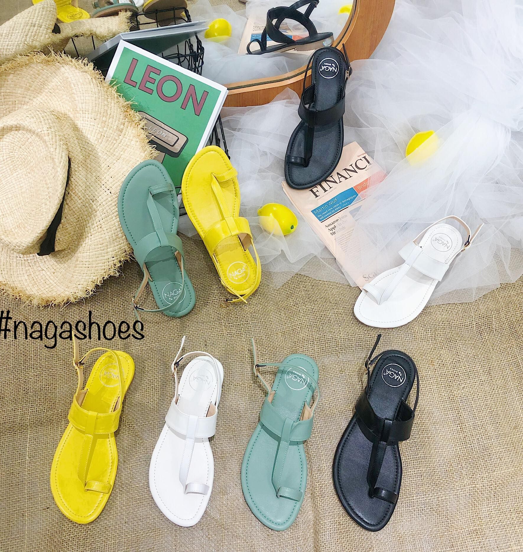 Giày Sandal Xỏ Ngón Quai Ngang NAS147