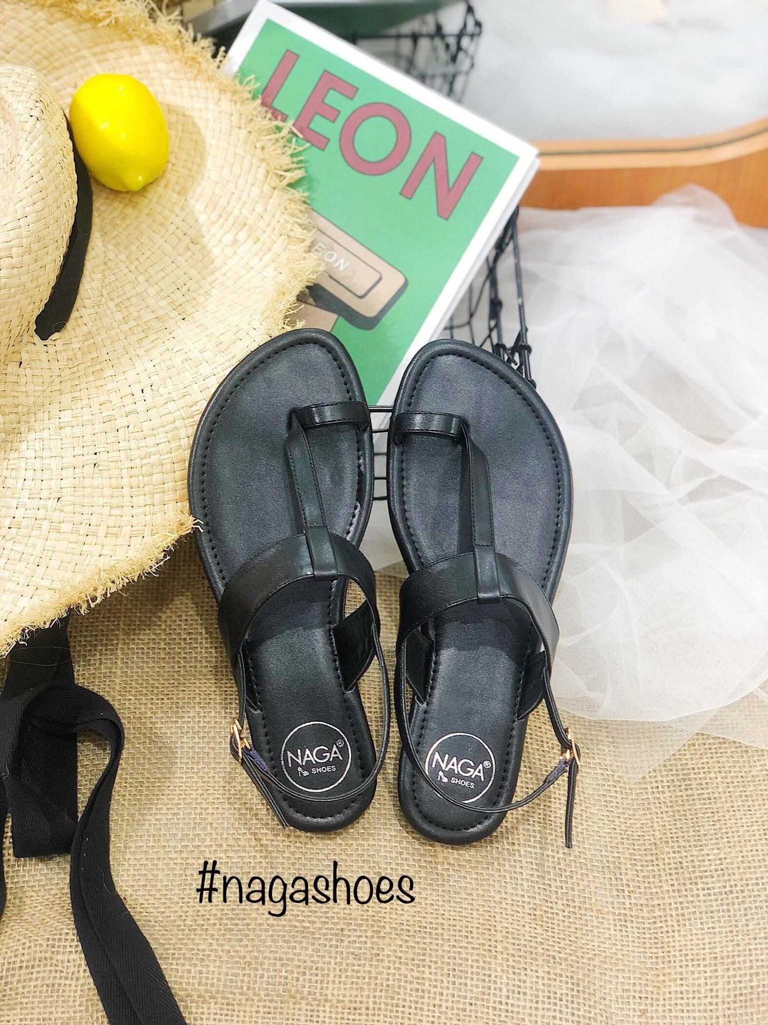 Giày Sandal Xỏ Ngón Quai Ngang NAS147