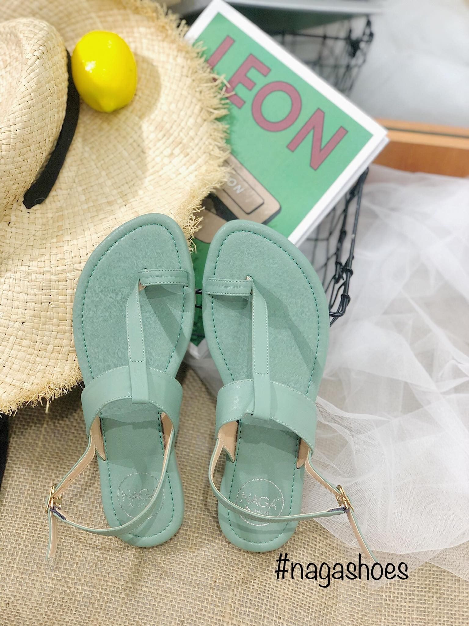 Giày Sandal Xỏ Ngón Quai Ngang NAS147