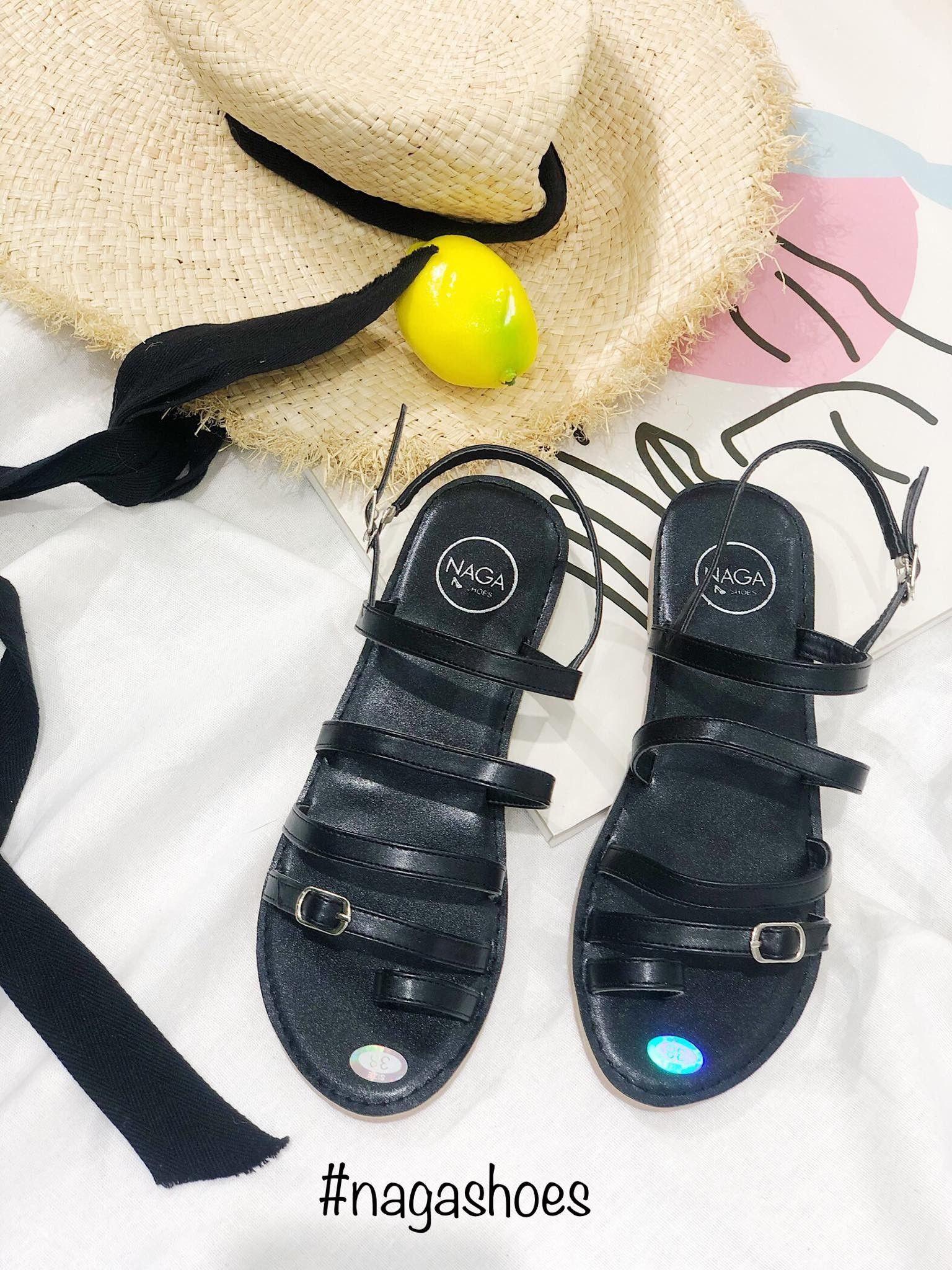 Giày Sandal Xỏ Ngón 3 Quai Khóa NAS148