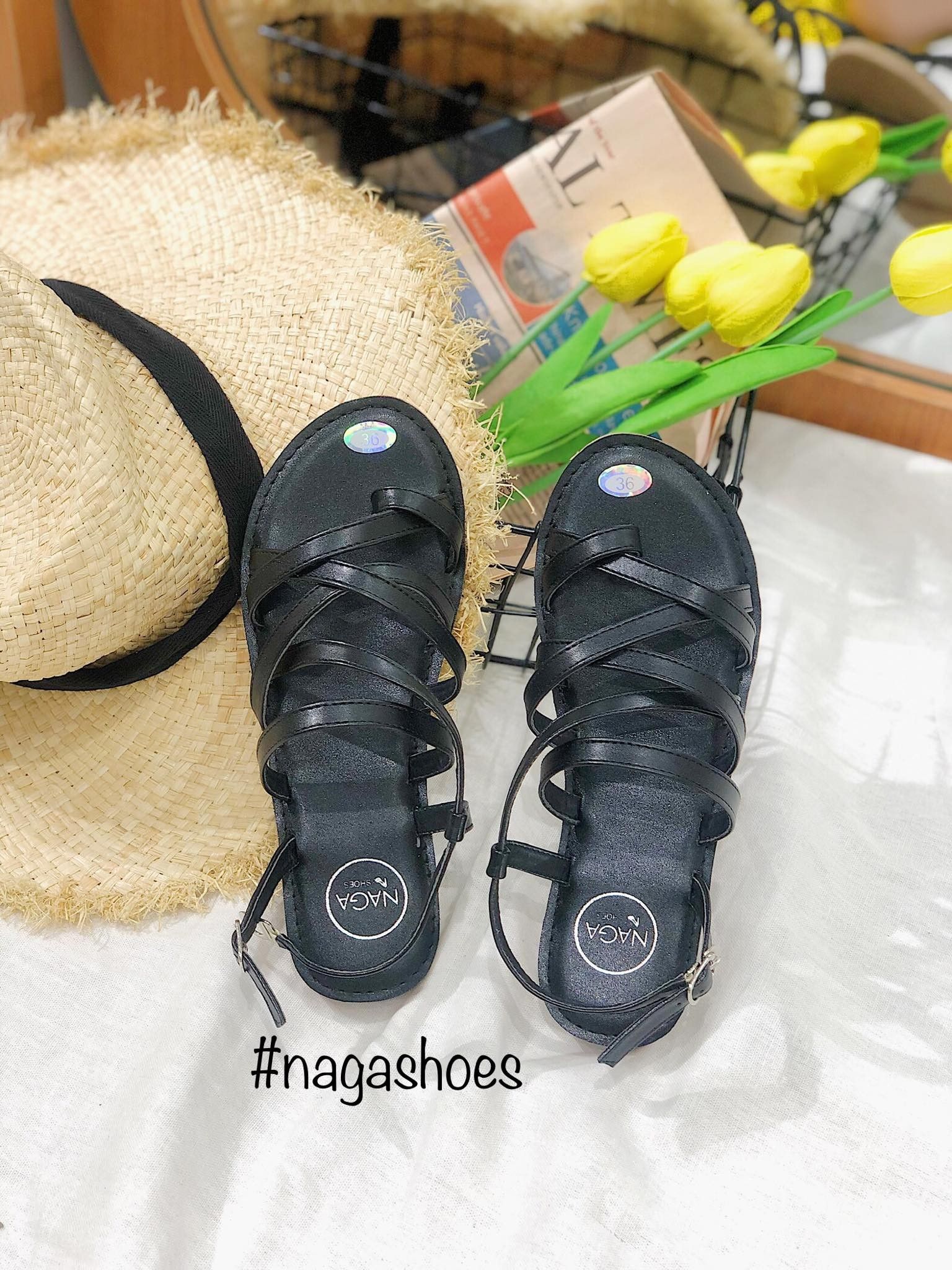 Giày Sandal Quai Chéo Mảnh Nhỏ NAS149