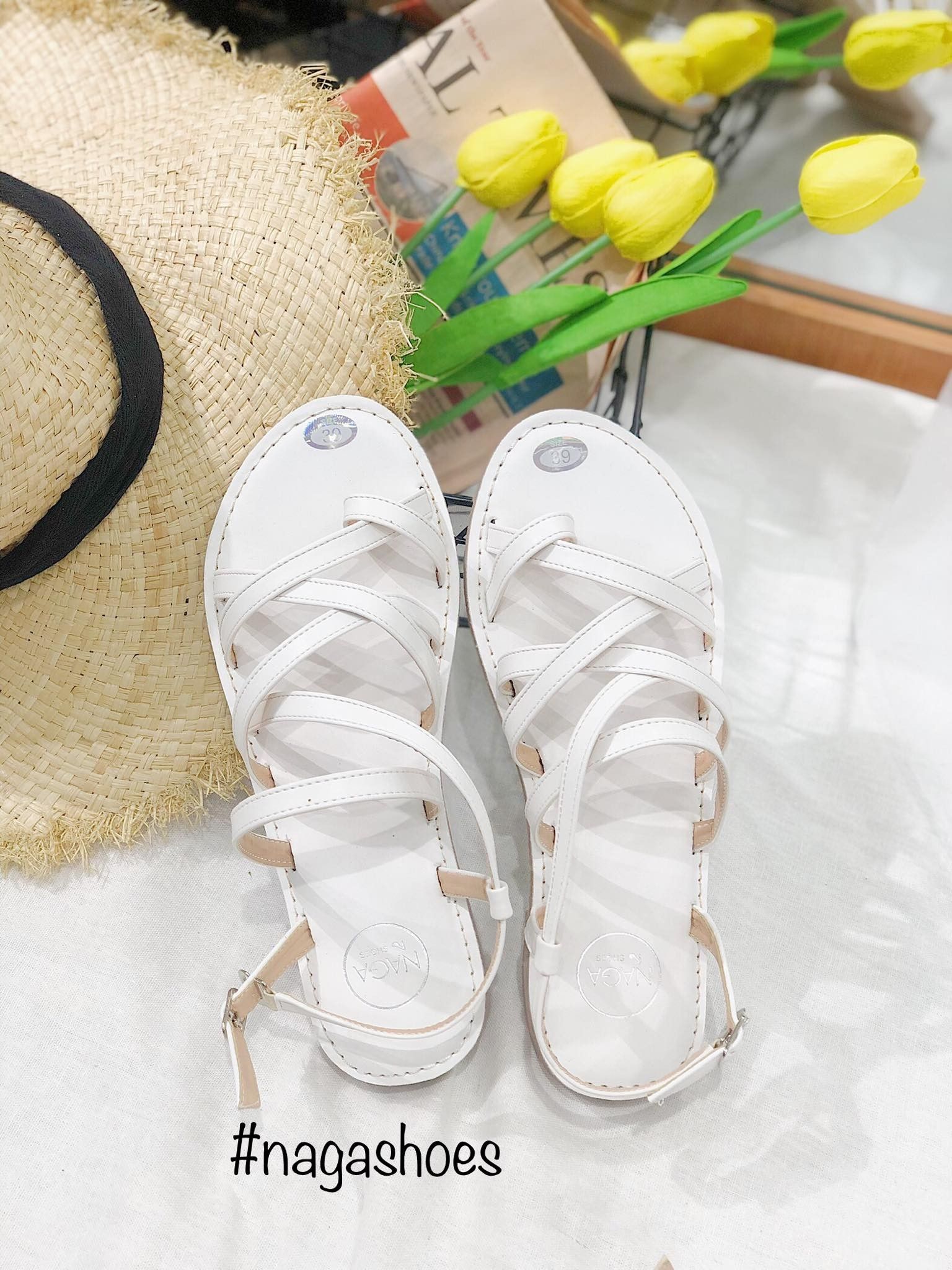 Giày Sandal Quai Chéo Mảnh Nhỏ NAS149