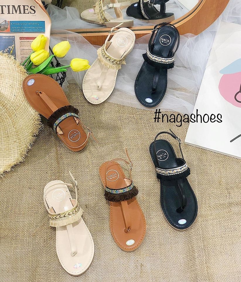 Giày Sandal Thổ Cẩm Xỏ Ngón NAS150