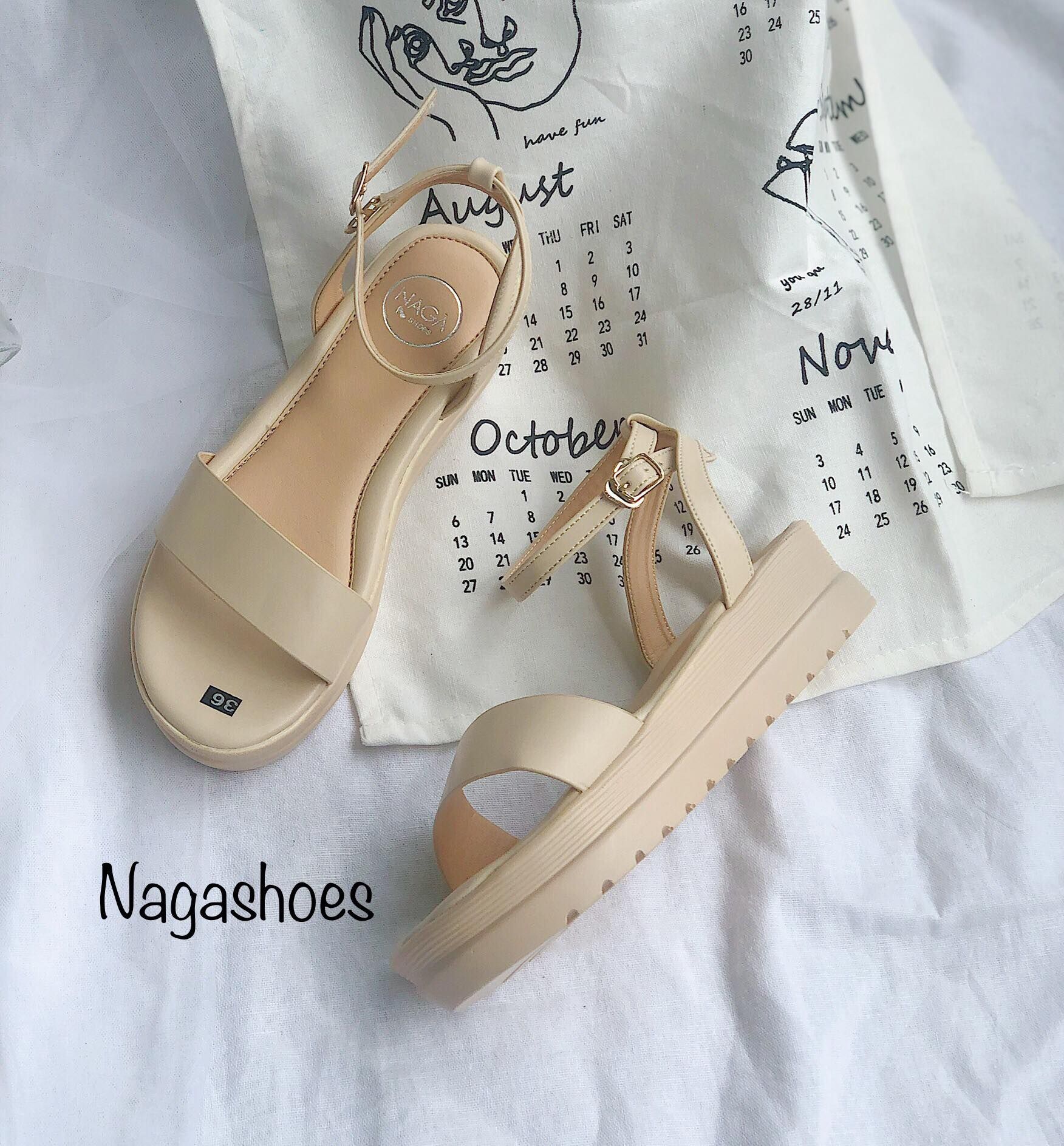 Sandal Quai Ngang 3 Phân NAS156