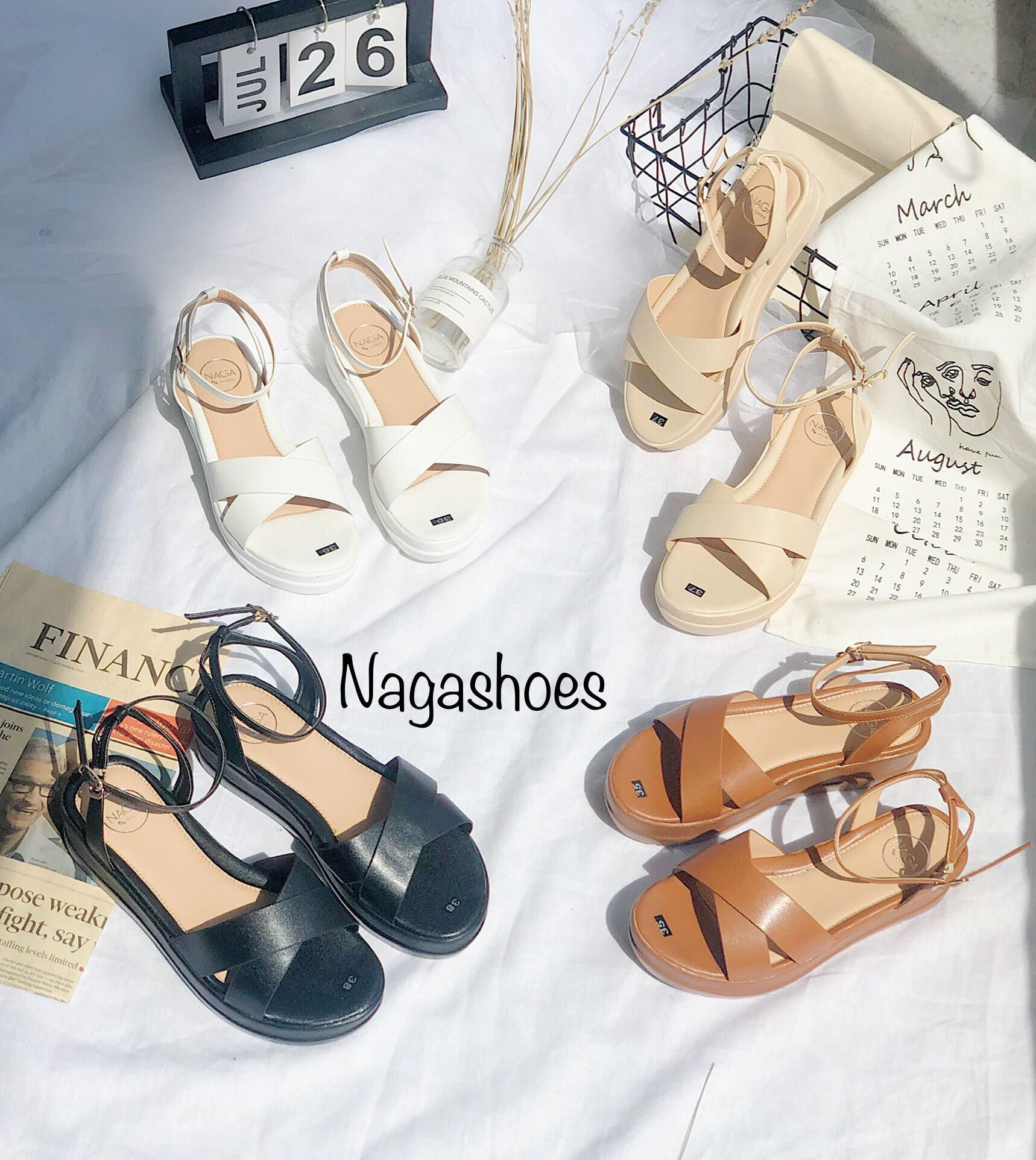 Sandal Quai Chéo 3 Phân NAS157
