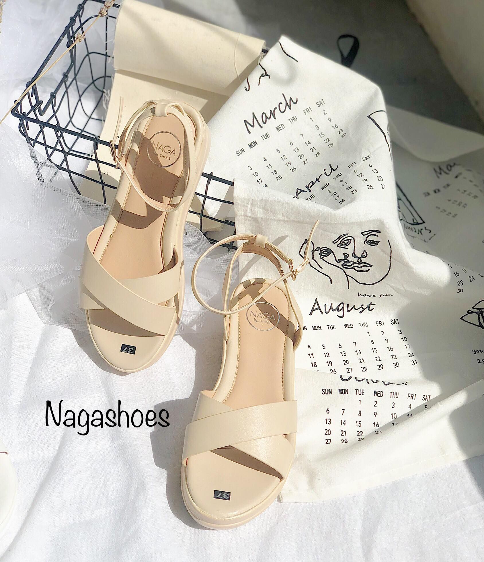 Sandal Quai Chéo 3 Phân NAS157