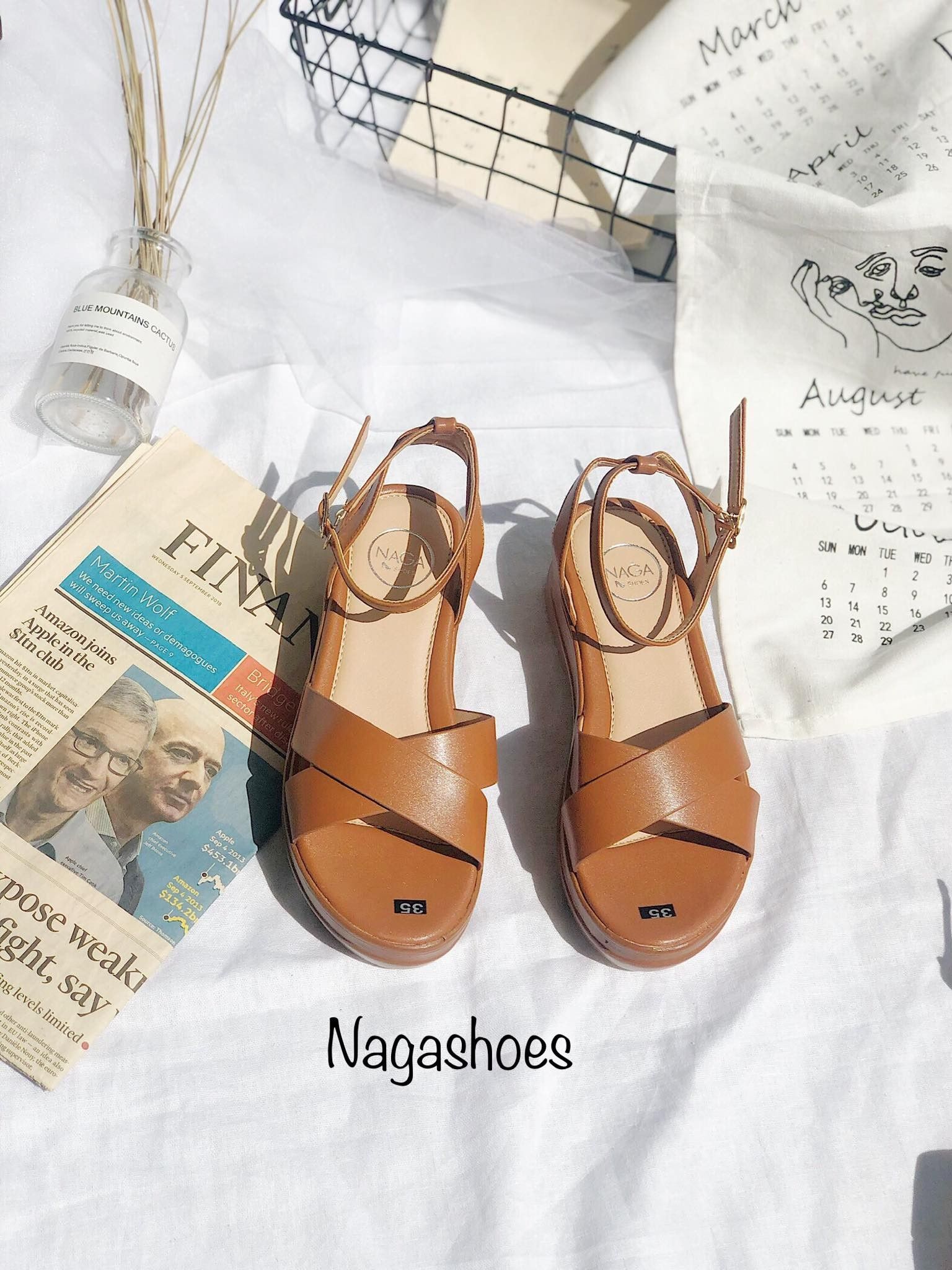 Sandal Quai Chéo 3 Phân NAS157