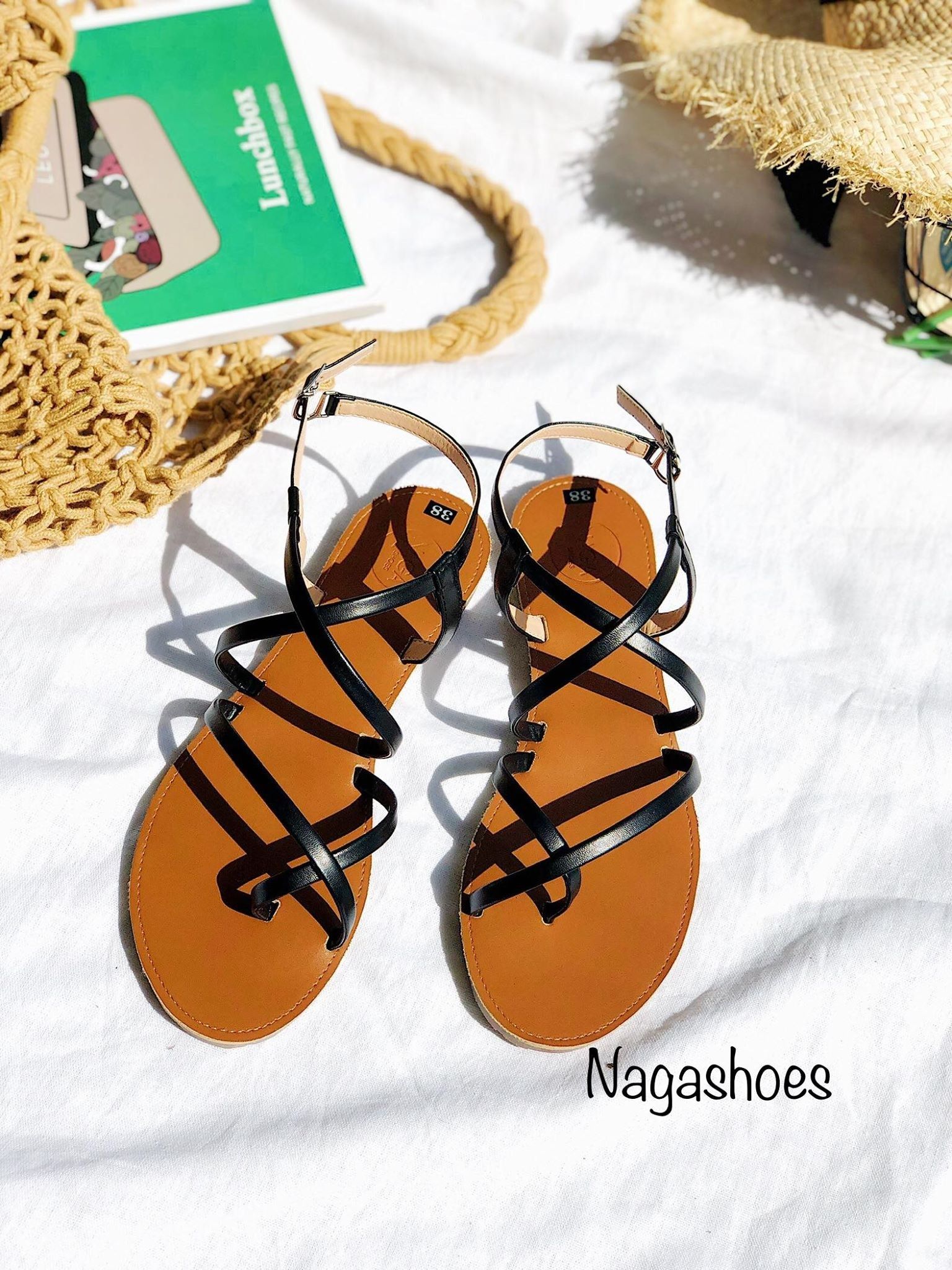 Sandal Xỏ Ngón 2 Quai Chéo NAS162