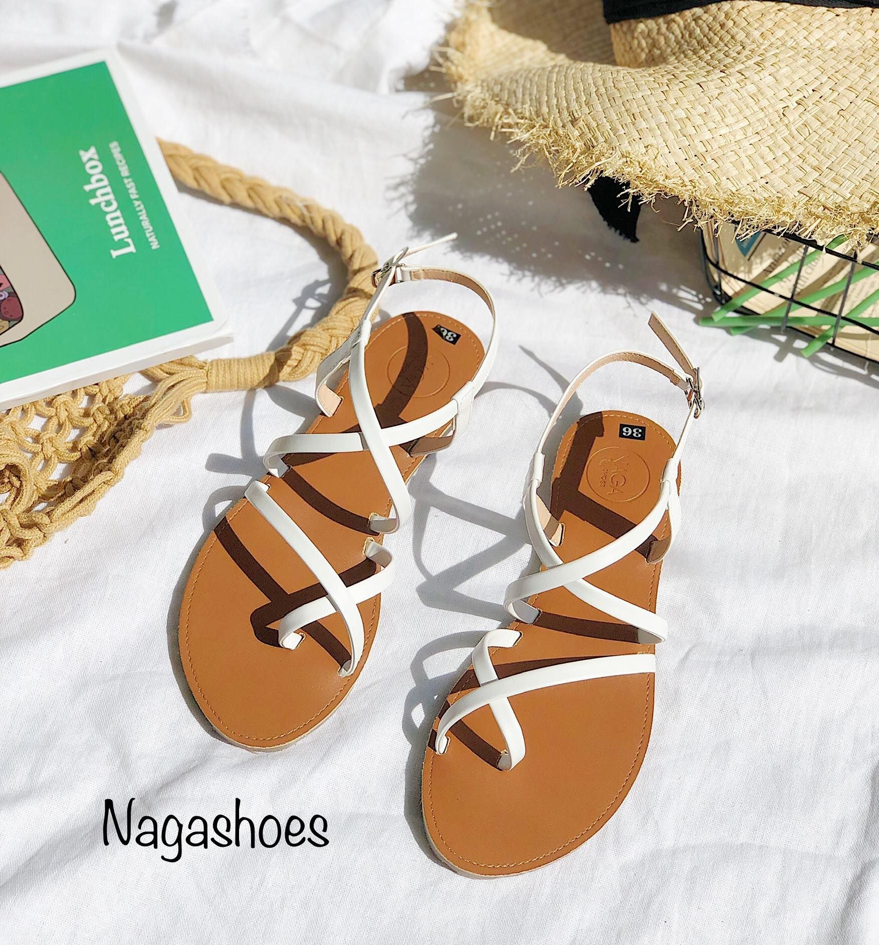Sandal Xỏ Ngón 2 Quai Chéo NAS162