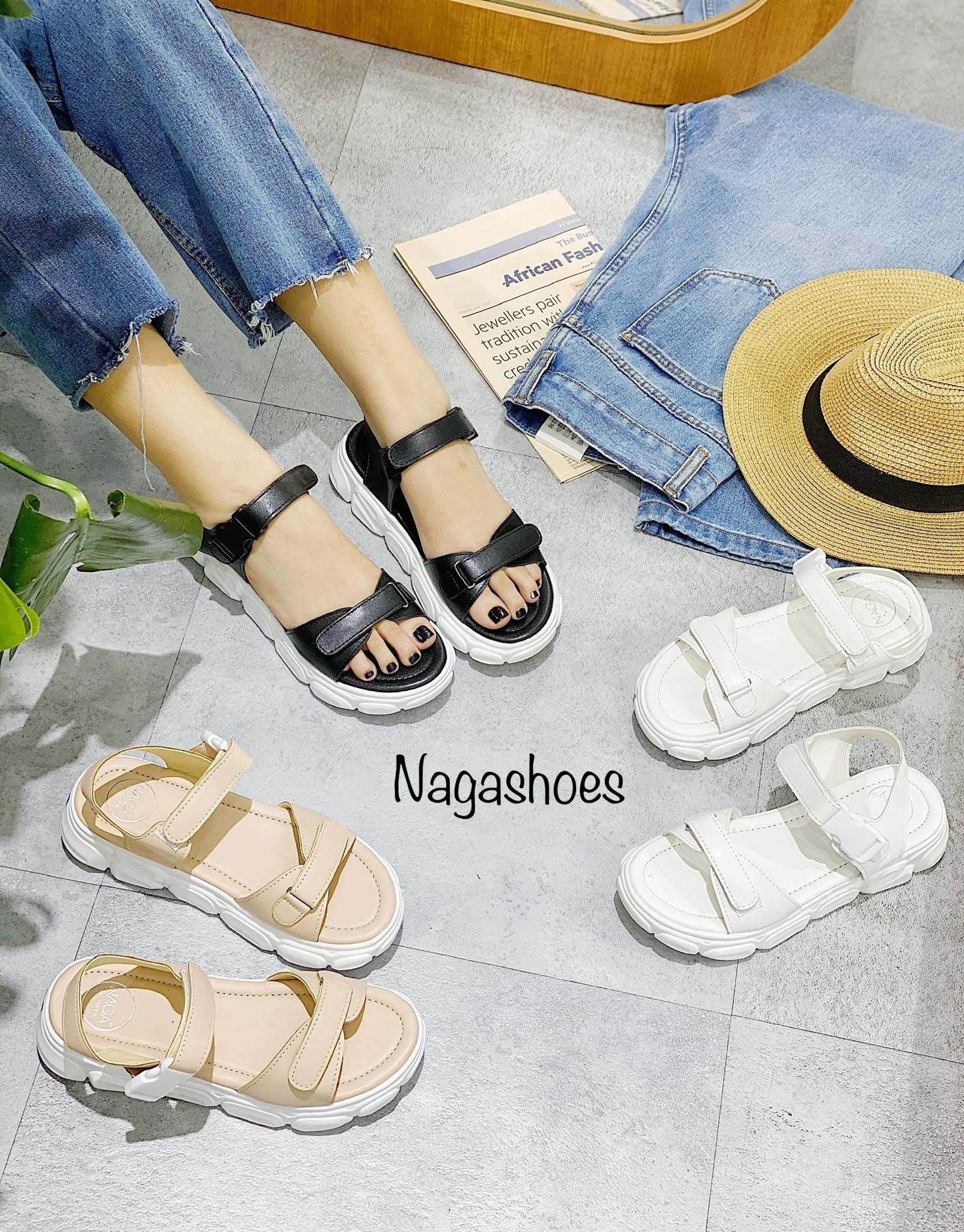 SANDAL THỂ THAO 1 QUAI KHÓA 4P NAS176
