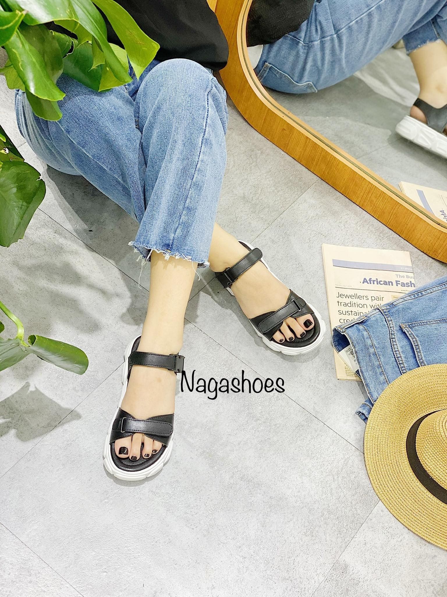SANDAL THỂ THAO 1 QUAI KHÓA 4P NAS176