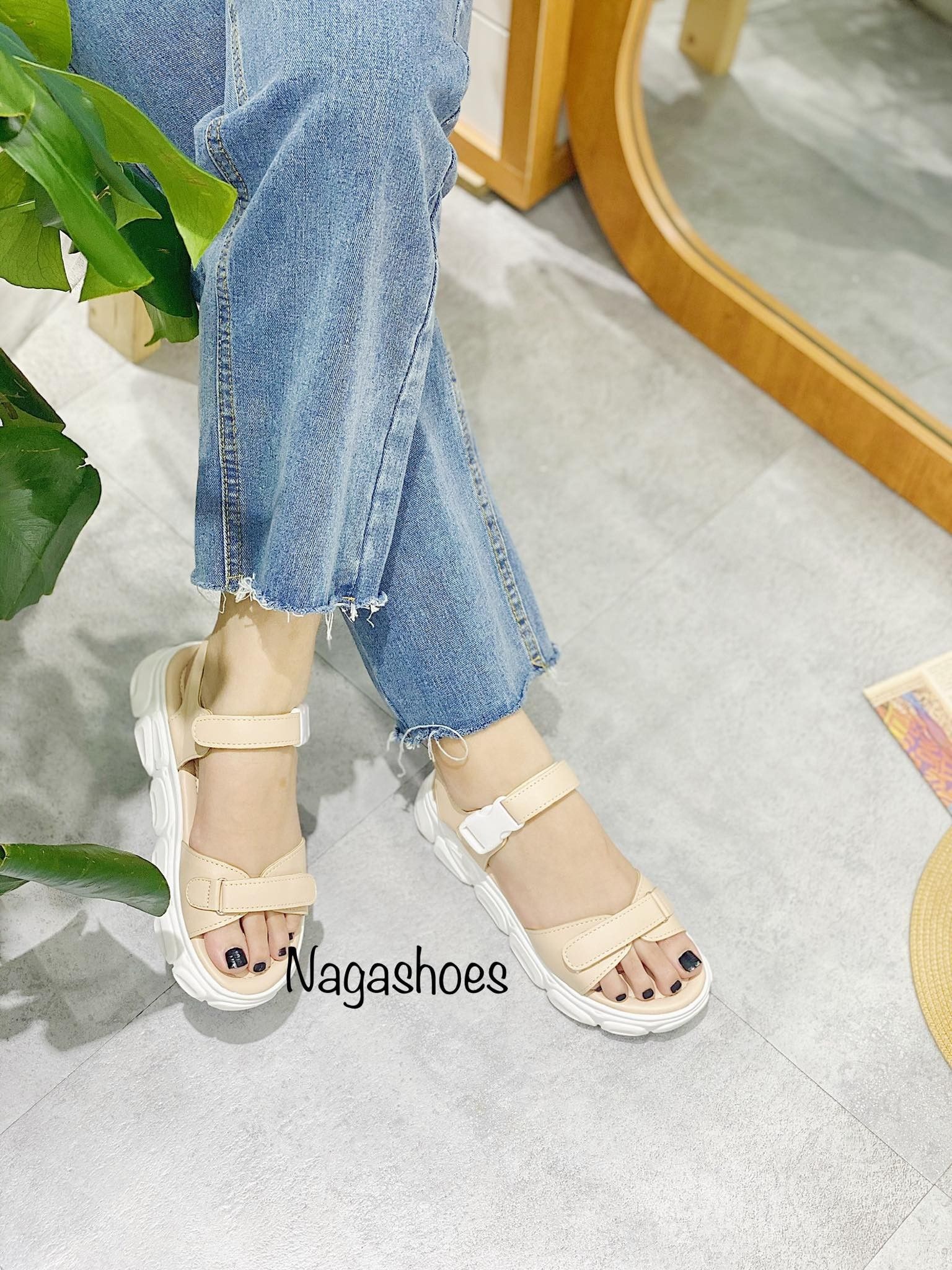 SANDAL THỂ THAO 1 QUAI KHÓA 4P NAS176