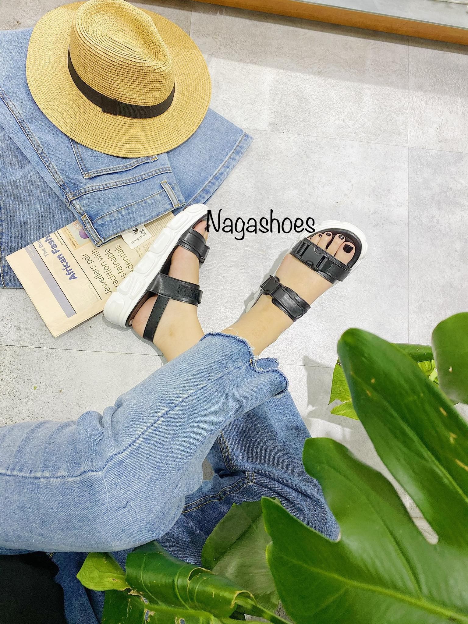 SANDAL THỂ THAO 2 QUAI KHÓA 4P NAS177