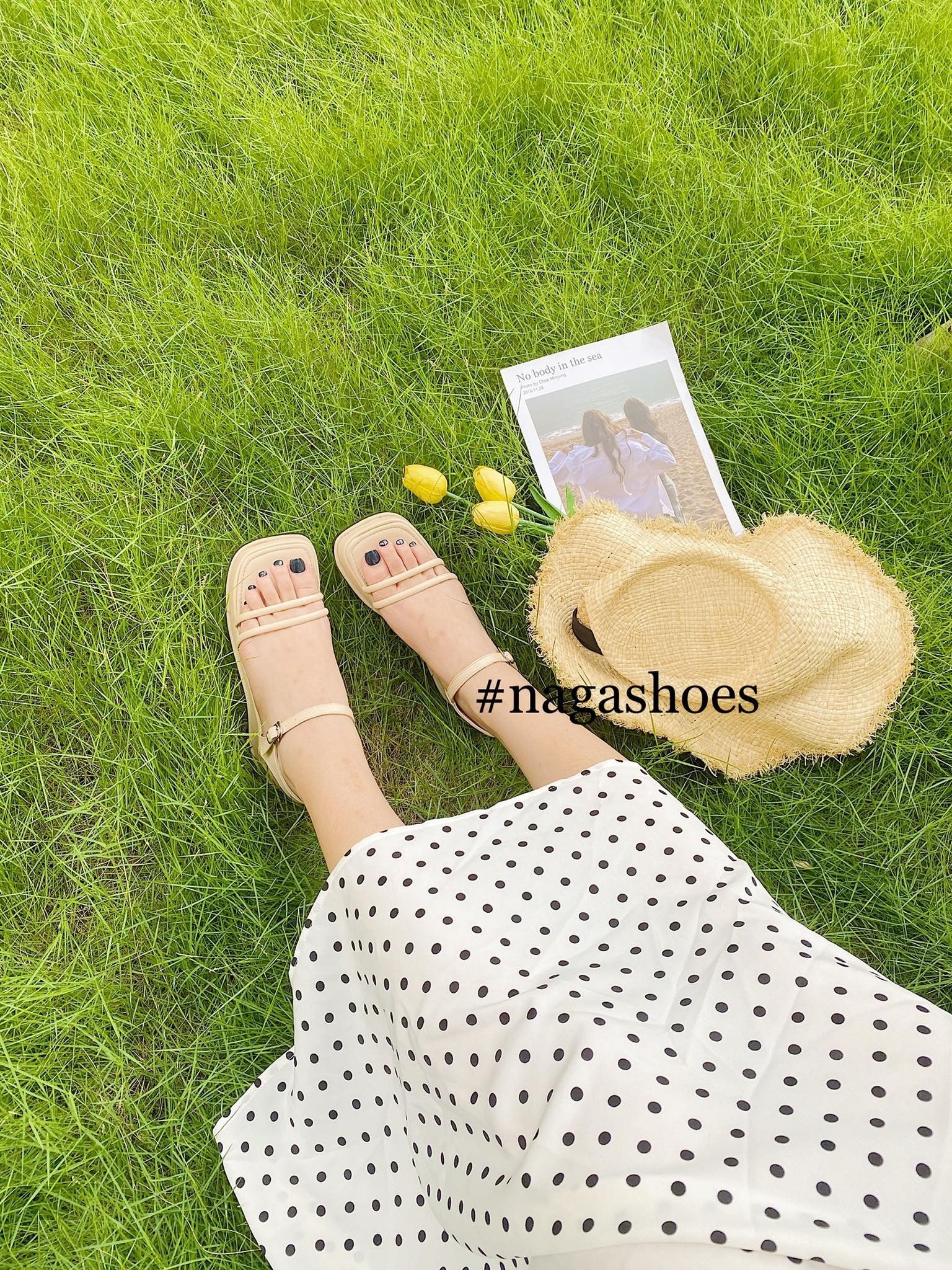 Sandal Đế Xuồng 2 Quai Ngang 6P NAS192
