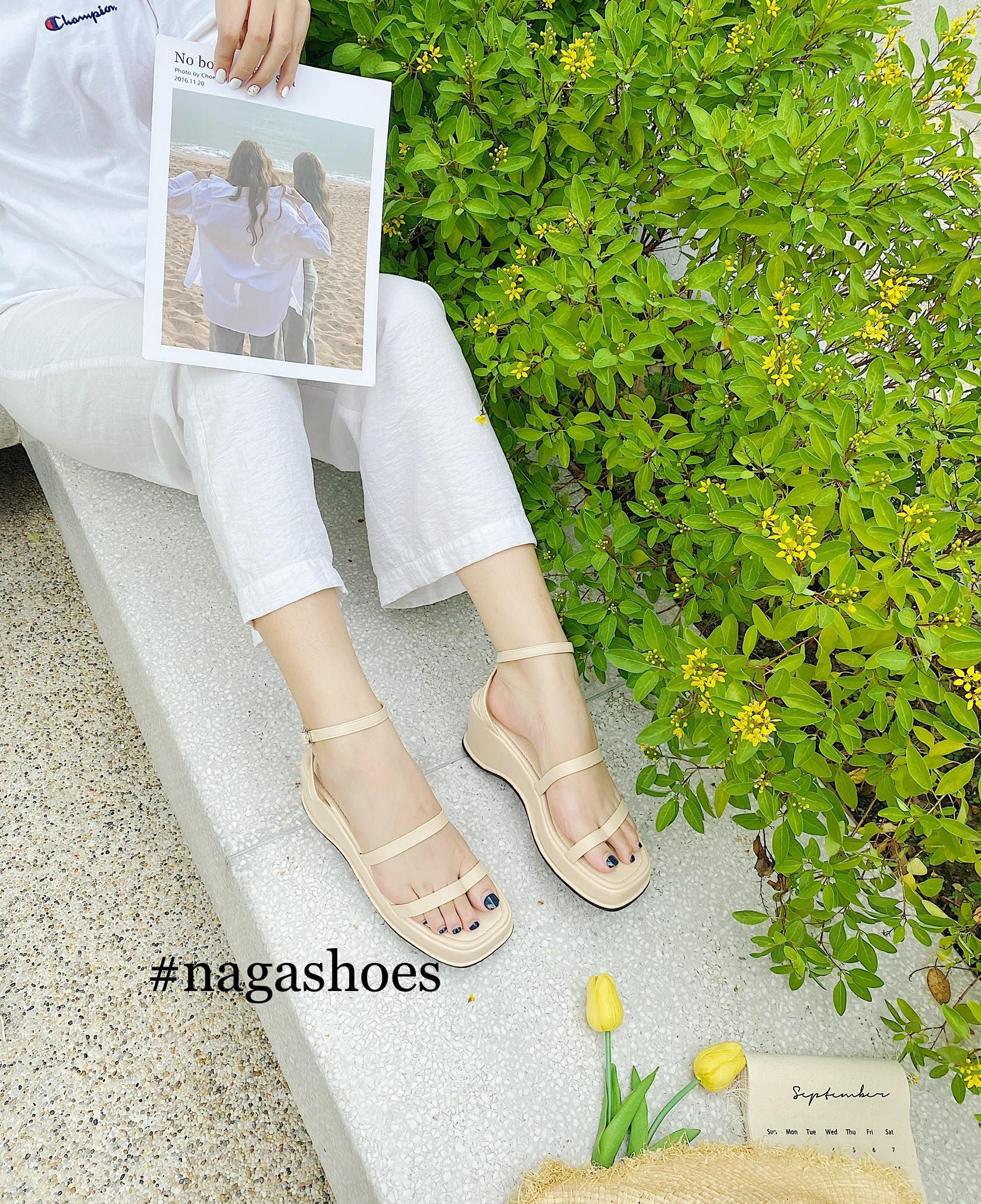 SANDAL ĐẾ XUỒNG QUAI KẸP 6P NAS193