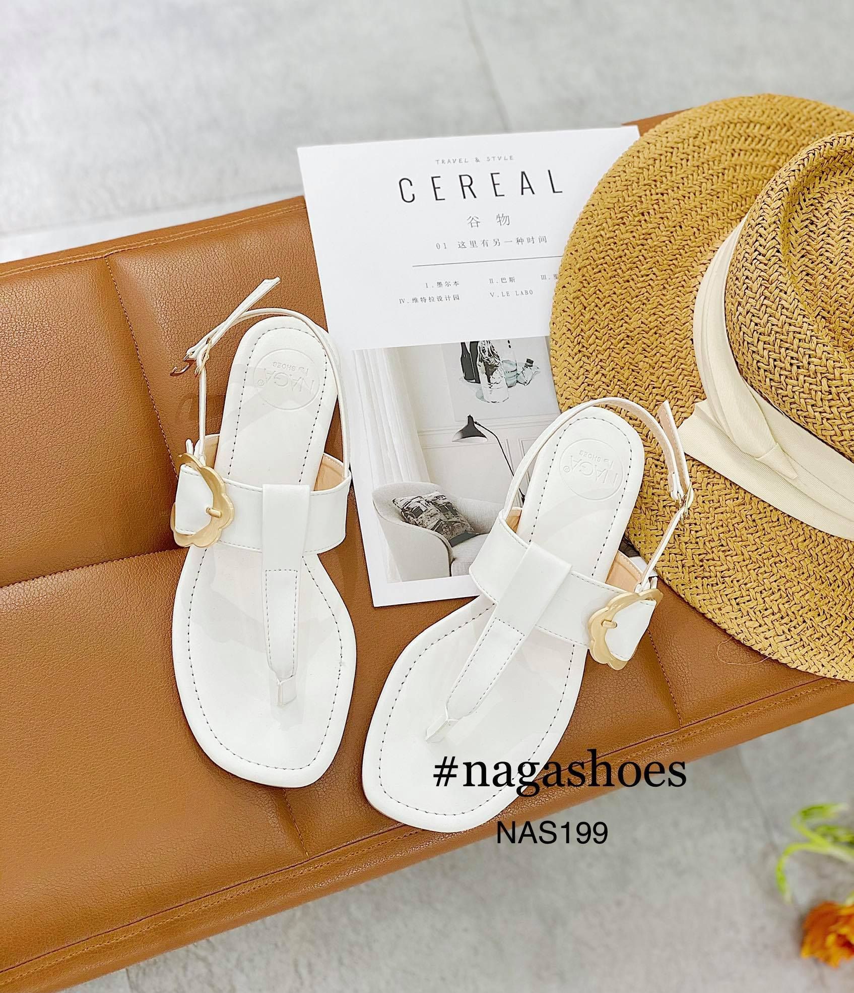SANDAL QUAI KẸP KHÓA VÀNG NAS199