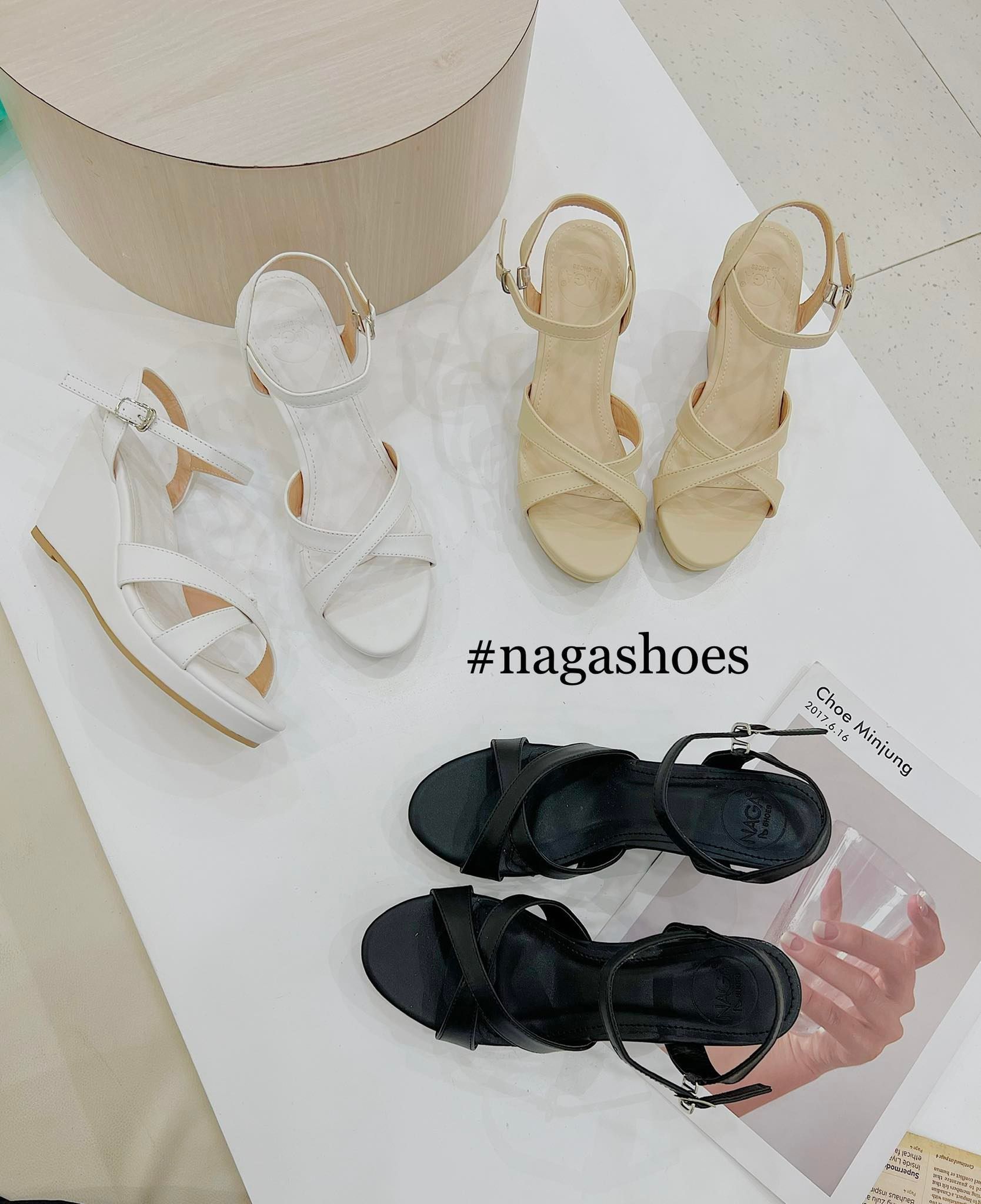  SANDAL NAGASHOES QUAI CHÉO ĐẾ XUỒNG 8P NAS220 