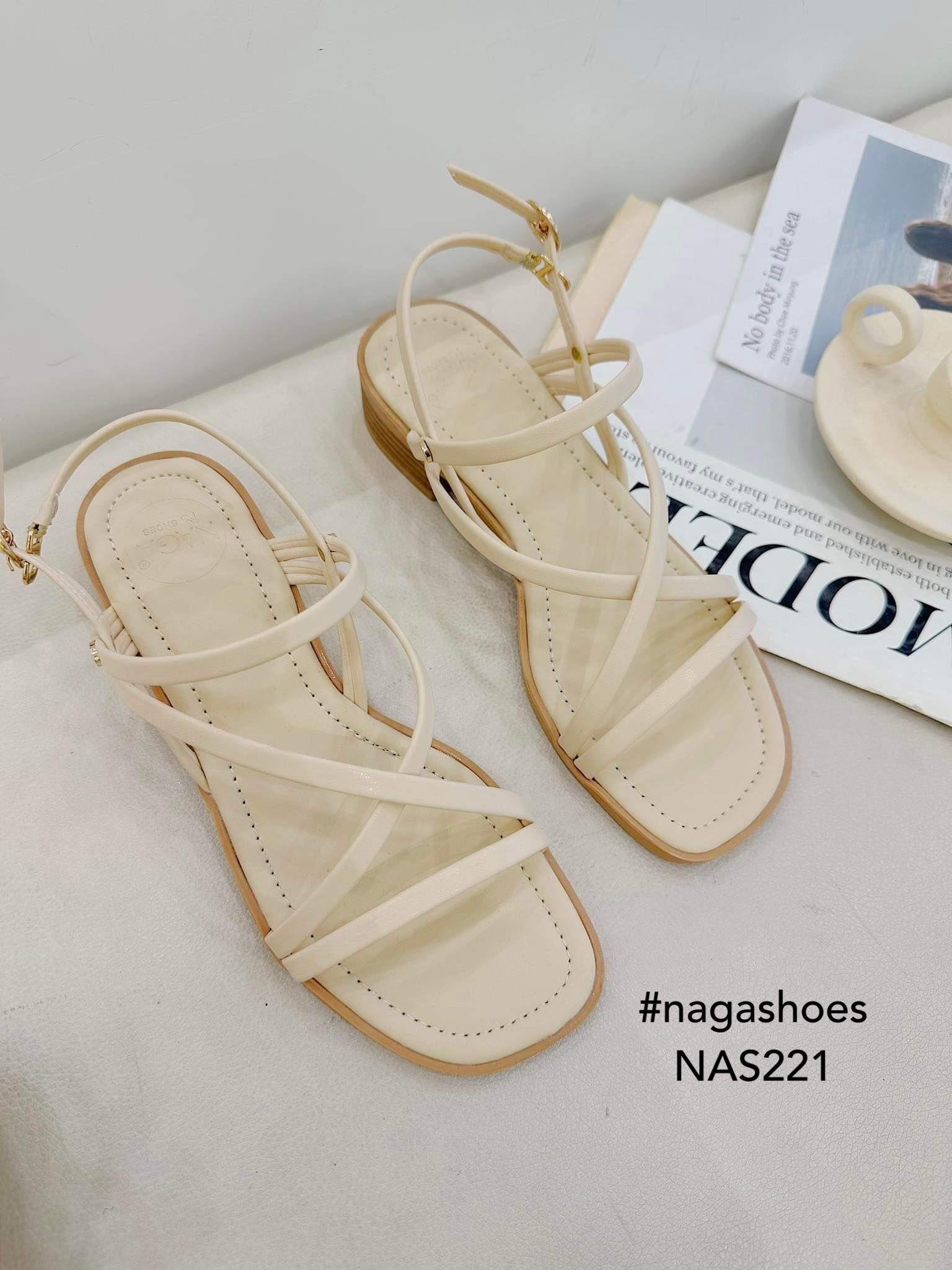  SANDAL NAGASHOES DÂY MẢNH QUAI ĐAN CHÉO 3P NAS221 