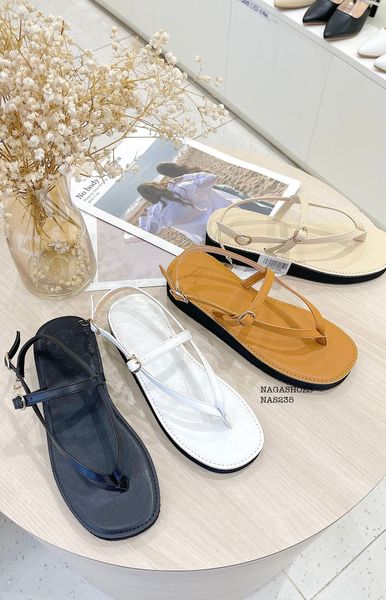  SANDAL NAGASHOES QUAI KẸP & DÂY NGANG KHÓA NHỎ 3P NAS235 