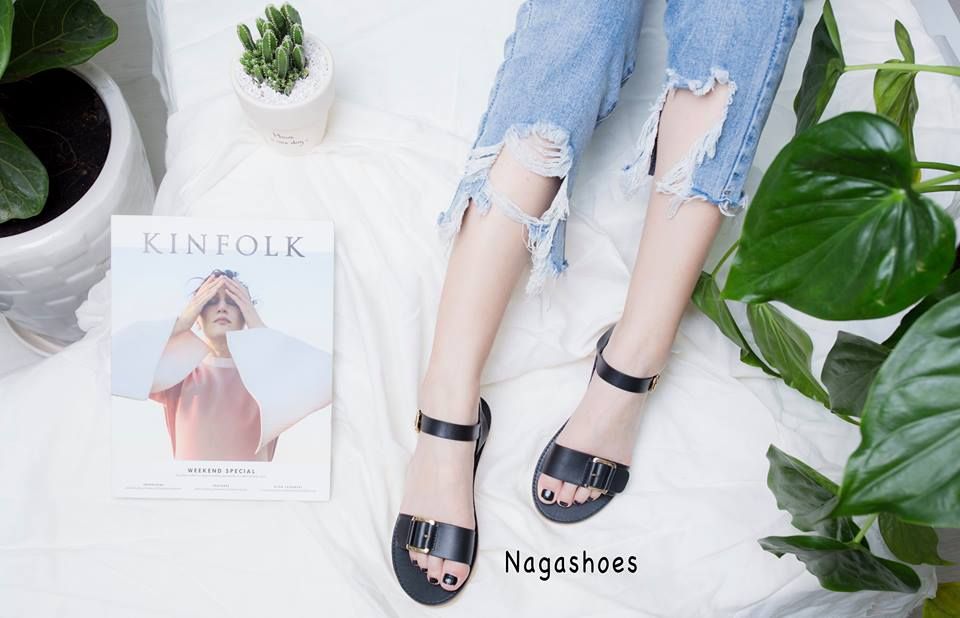 Sandal Quai Ngang Khóa Ngang NAS82