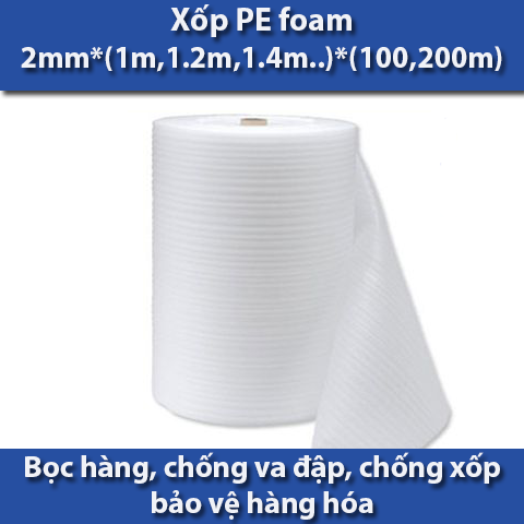 Cuộn mút xốp PE foam 2mm