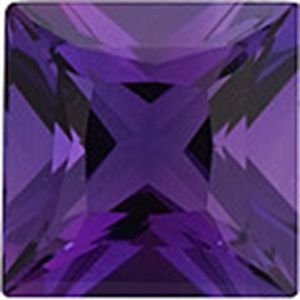 Tím Amethyst nhân tạo - Viên Square