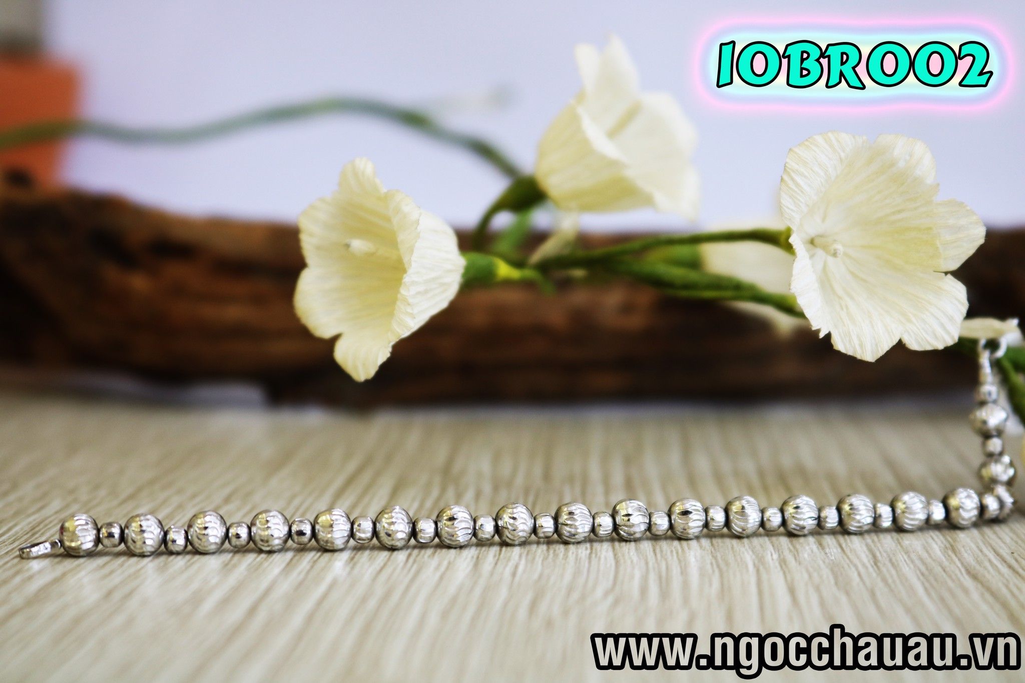 Vòng Tay Vàng Trắng 10BR002