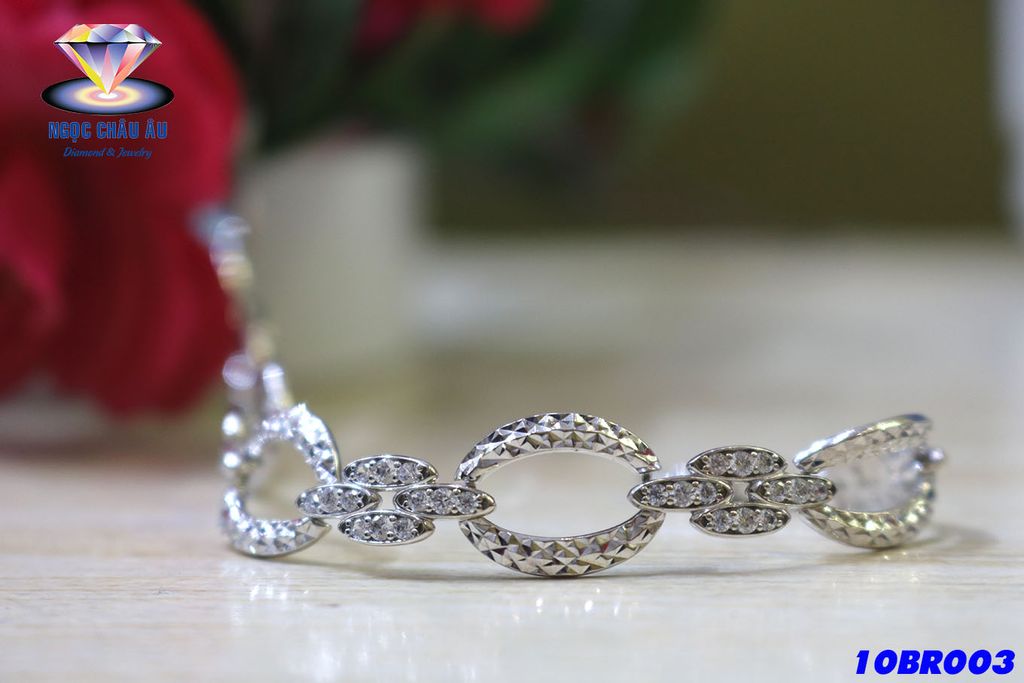 Vòng Tay Vàng Trắng 10BR003