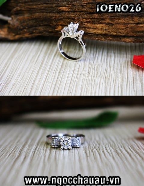 Nhẫn nữ Vàng Trắng 10EN026