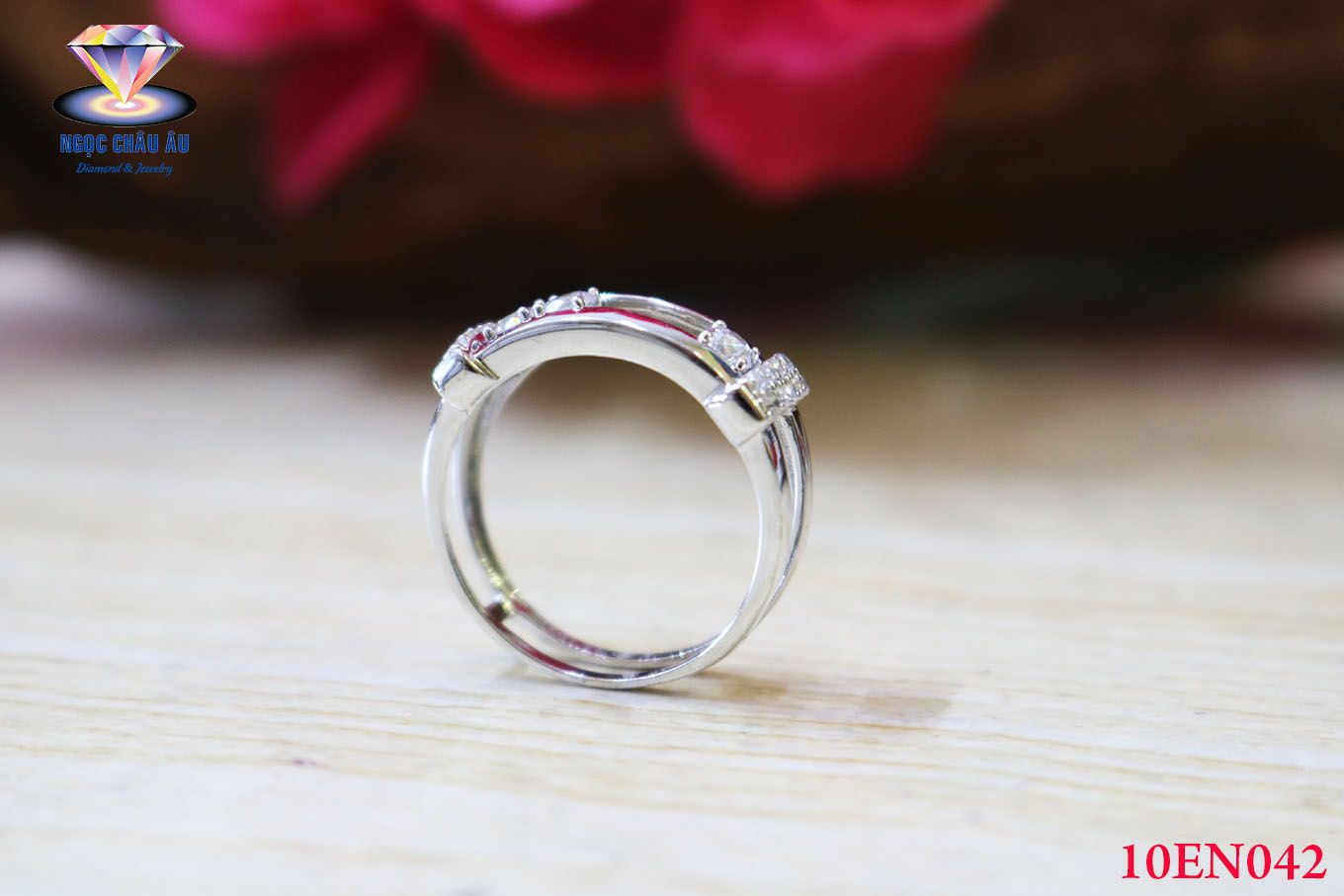 Nhẫn nữ Vàng Trắng 10EN042