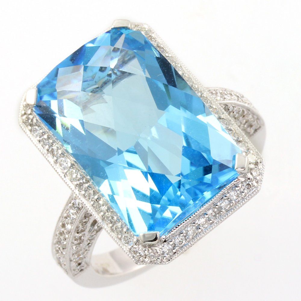 Blue Topaz - Rectangle
